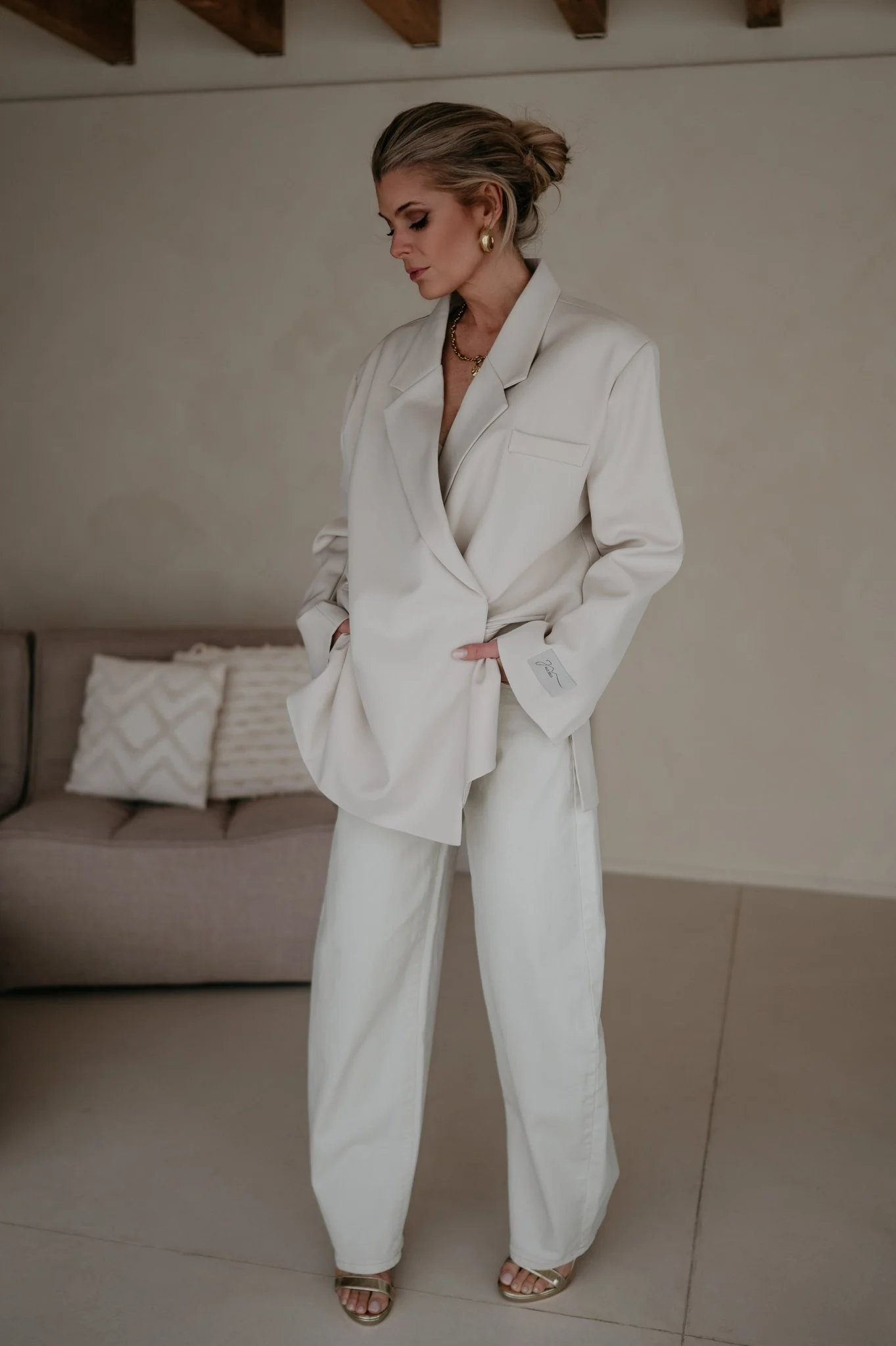 Rabbrivo blazer I Beige - Image 18