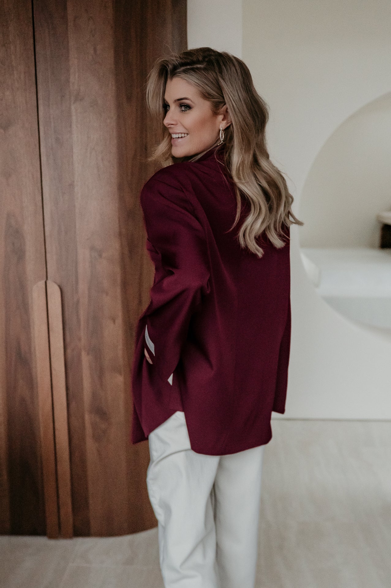 Rabbrivo blazer I Burgundy - Image 3