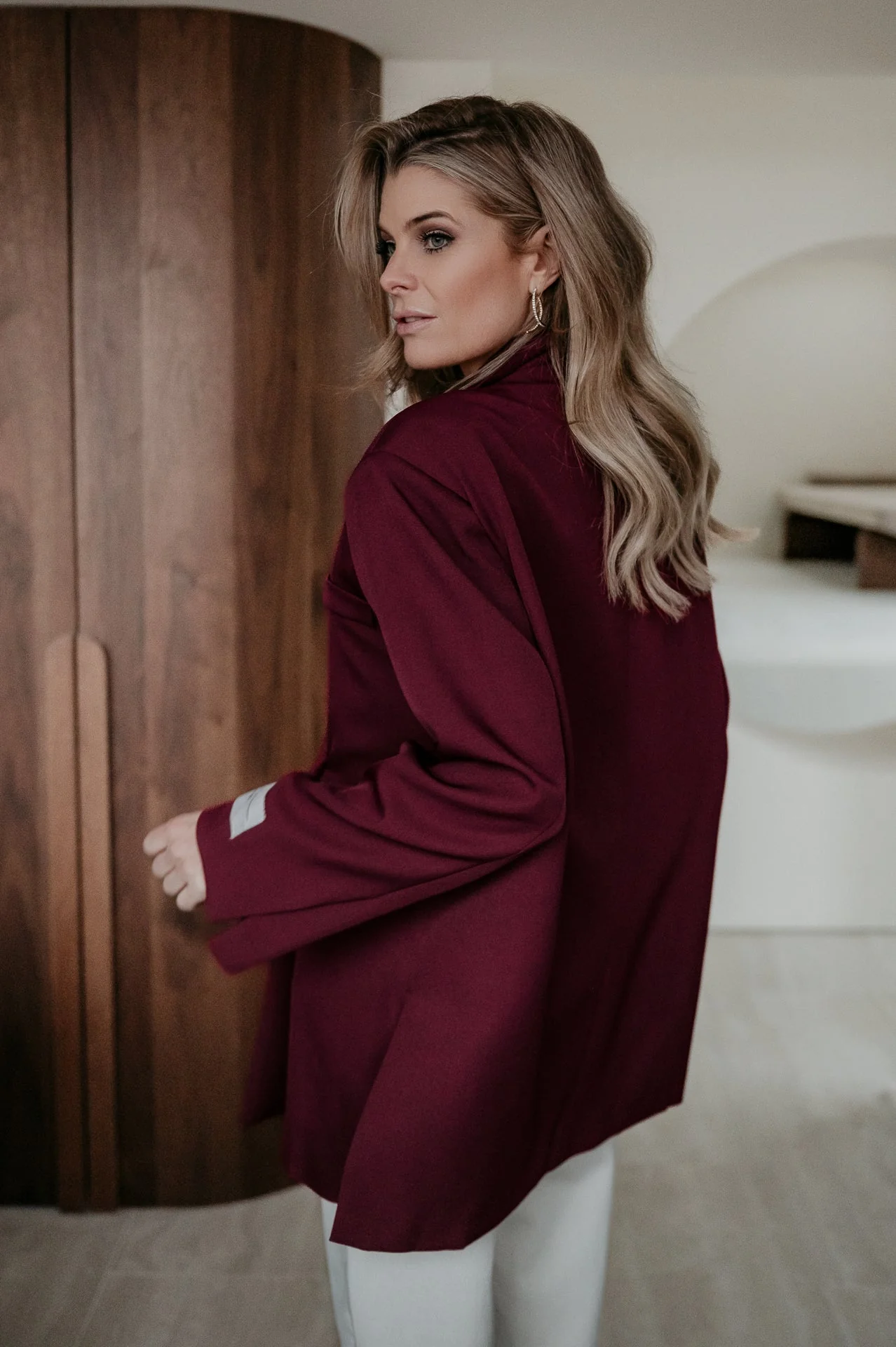 Rabbrivo blazer I Burgundy - Image 5