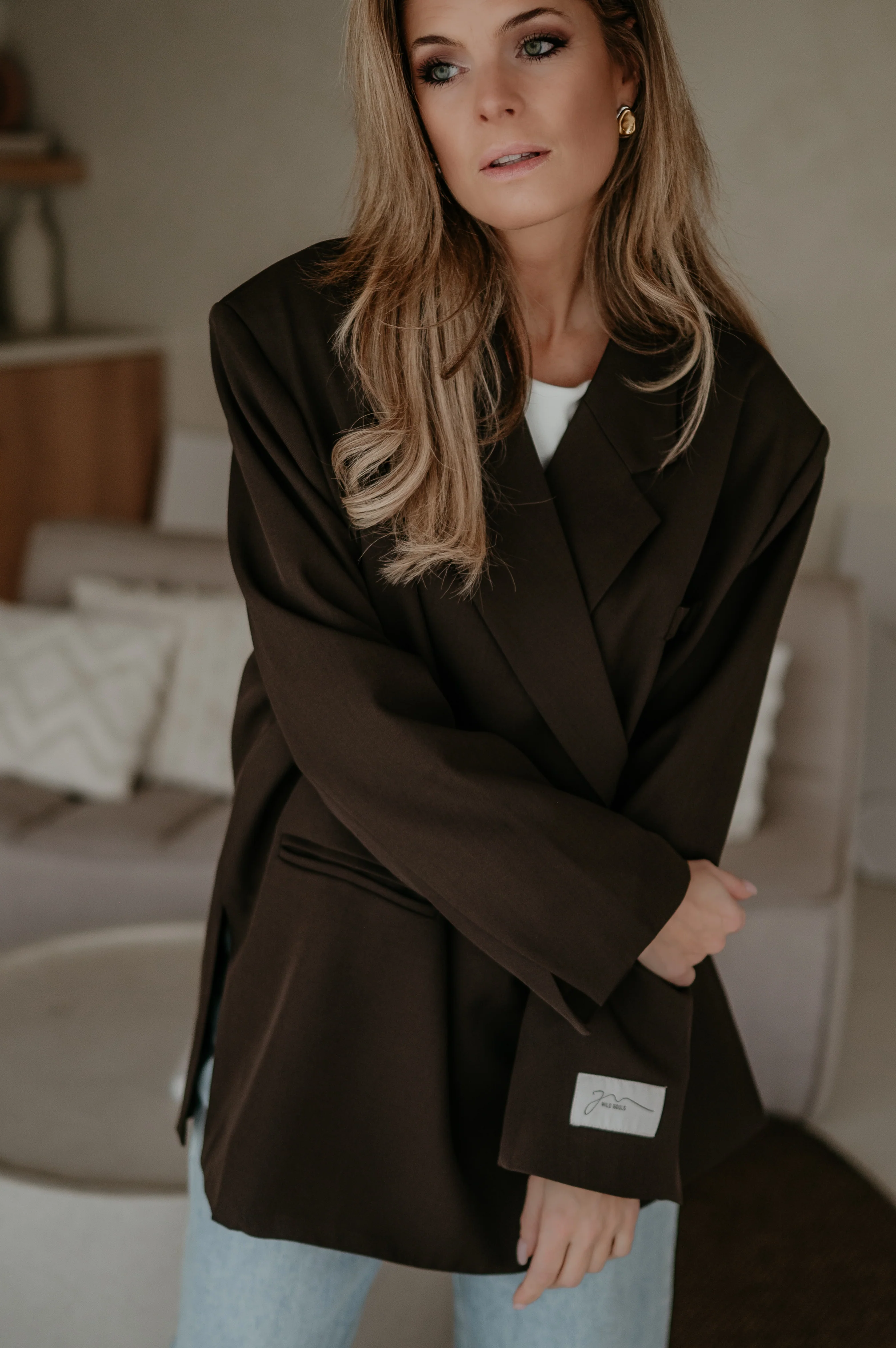 Rabbrivo blazer I Chocolate Brown - Image 5