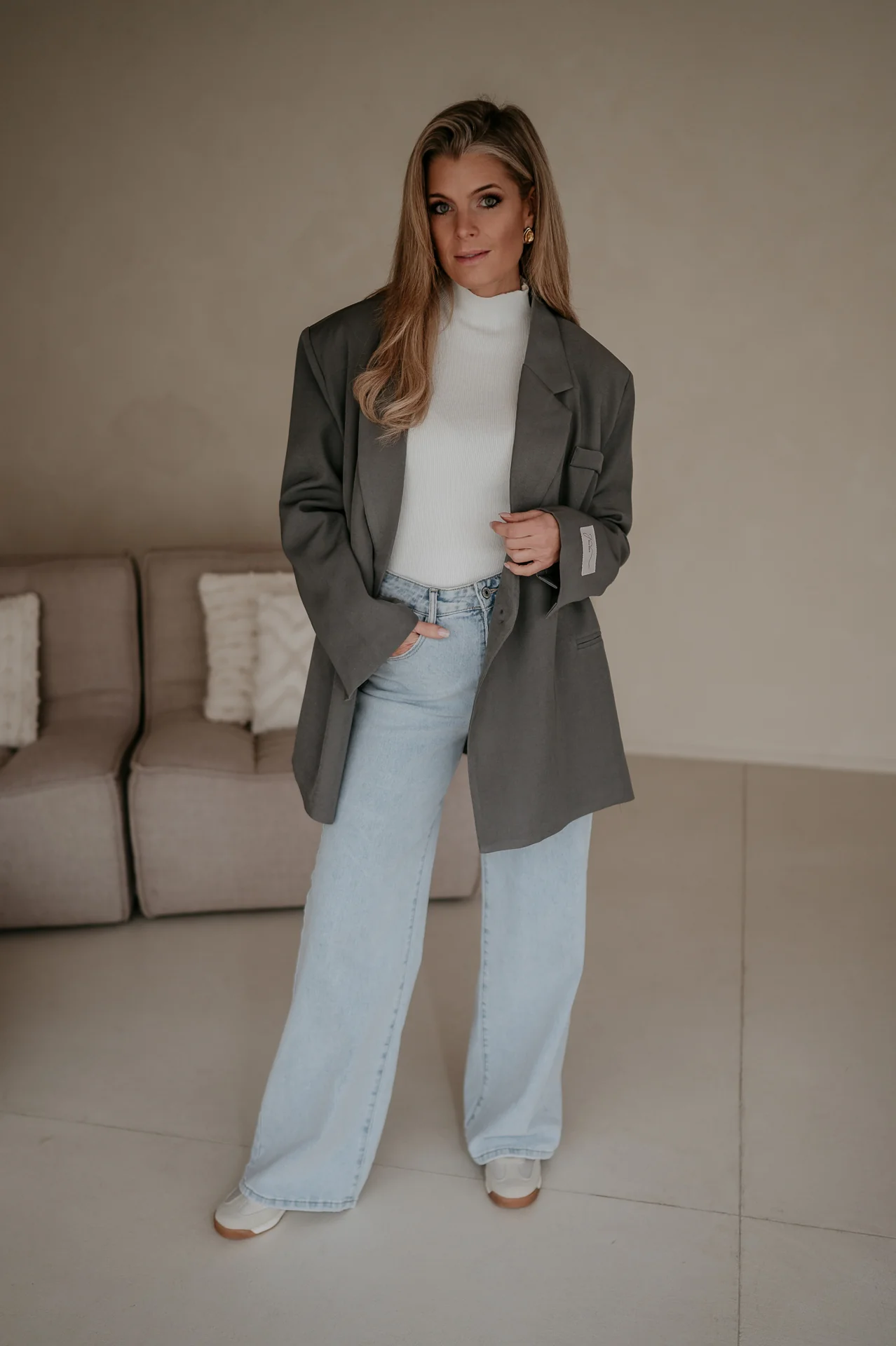 Rabbrivo blazer I Grey - Image 11