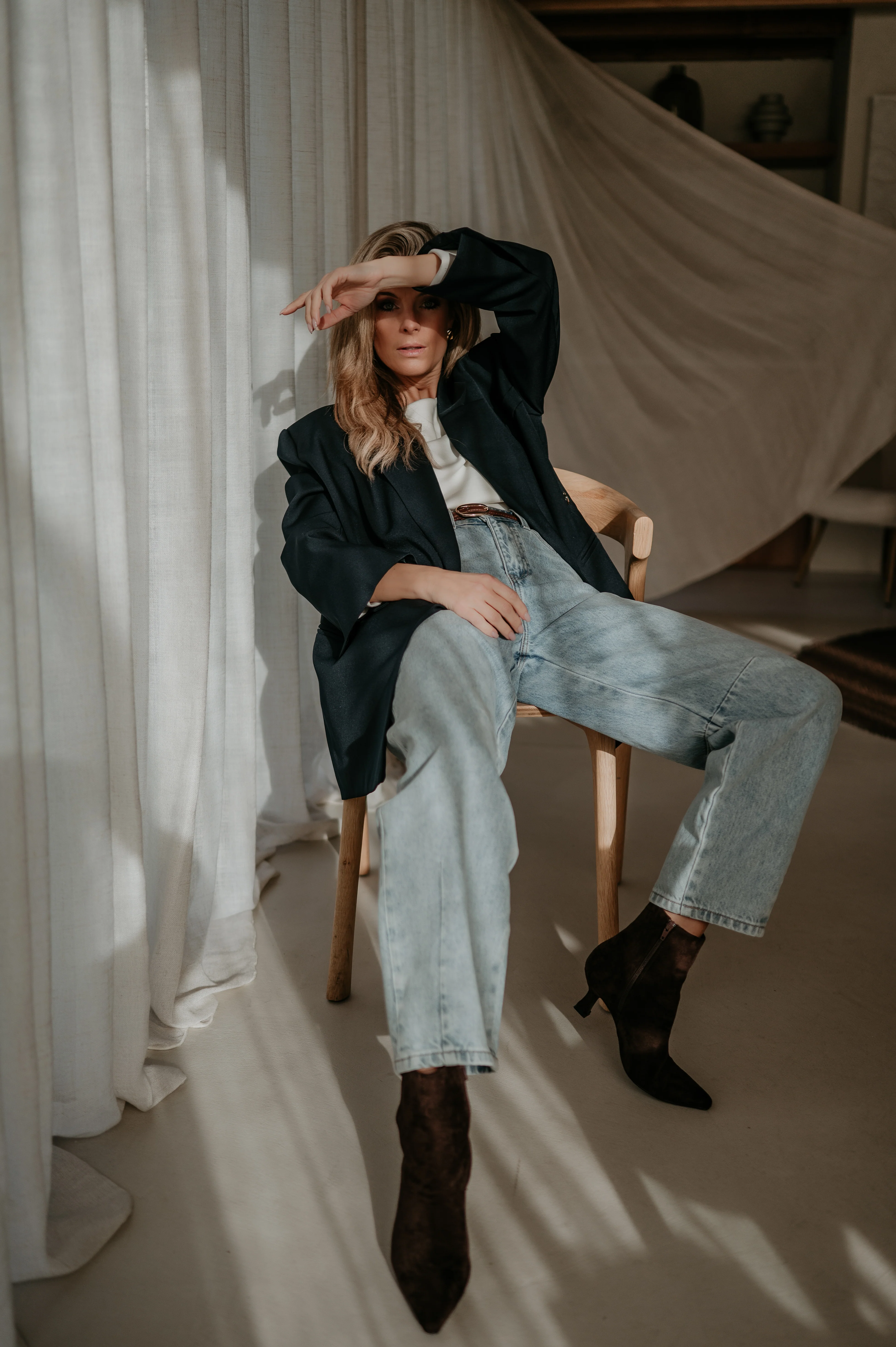Rabbrivo blazer I Navy Blue - Image 11