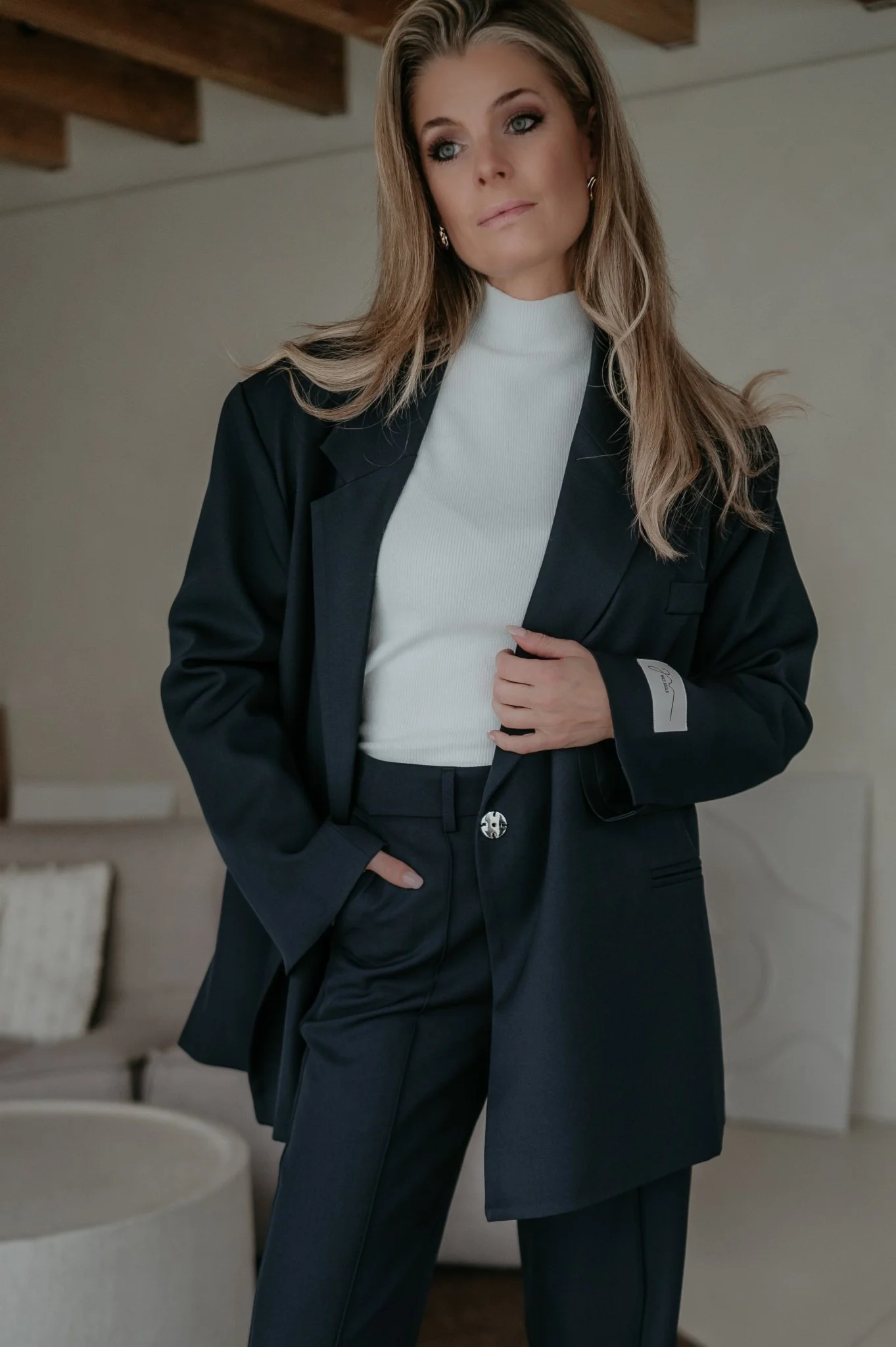 Rabbrivo blazer I Navy Blue - Image 15