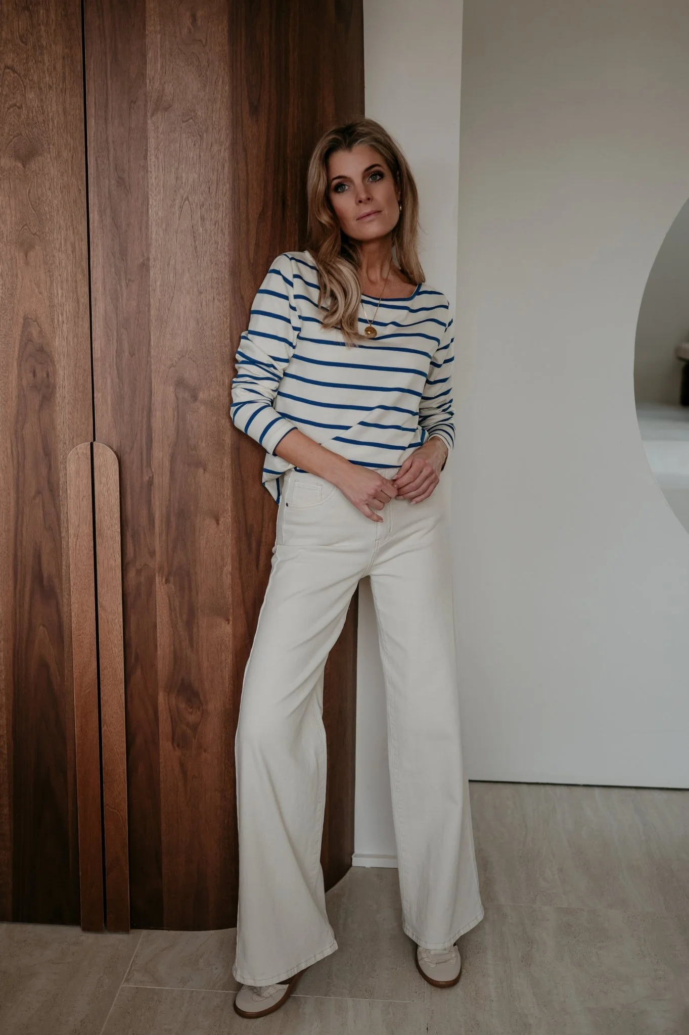 Redona longsleeve I Striped Blue