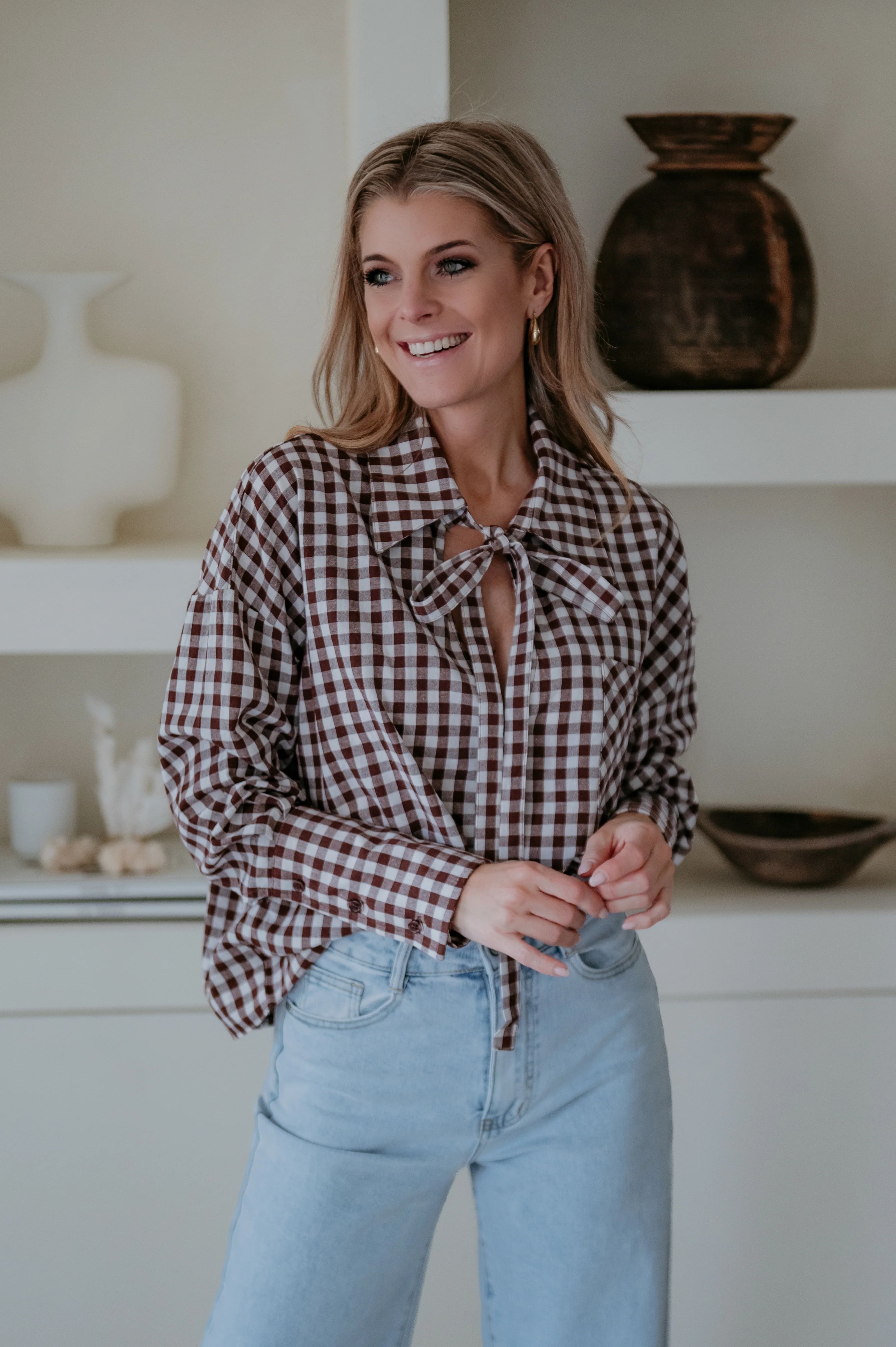 Saduri blouse I Brown