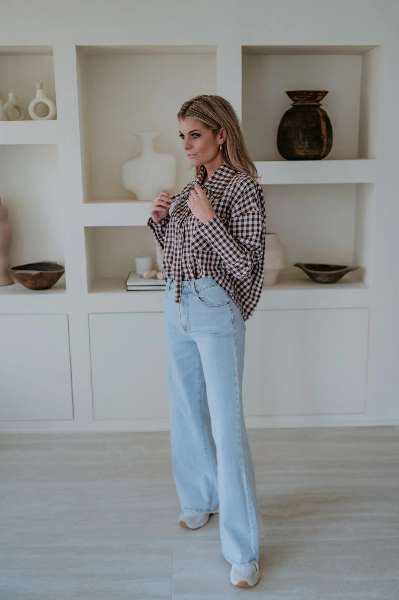 Saduri blouse I Brown - Image 13