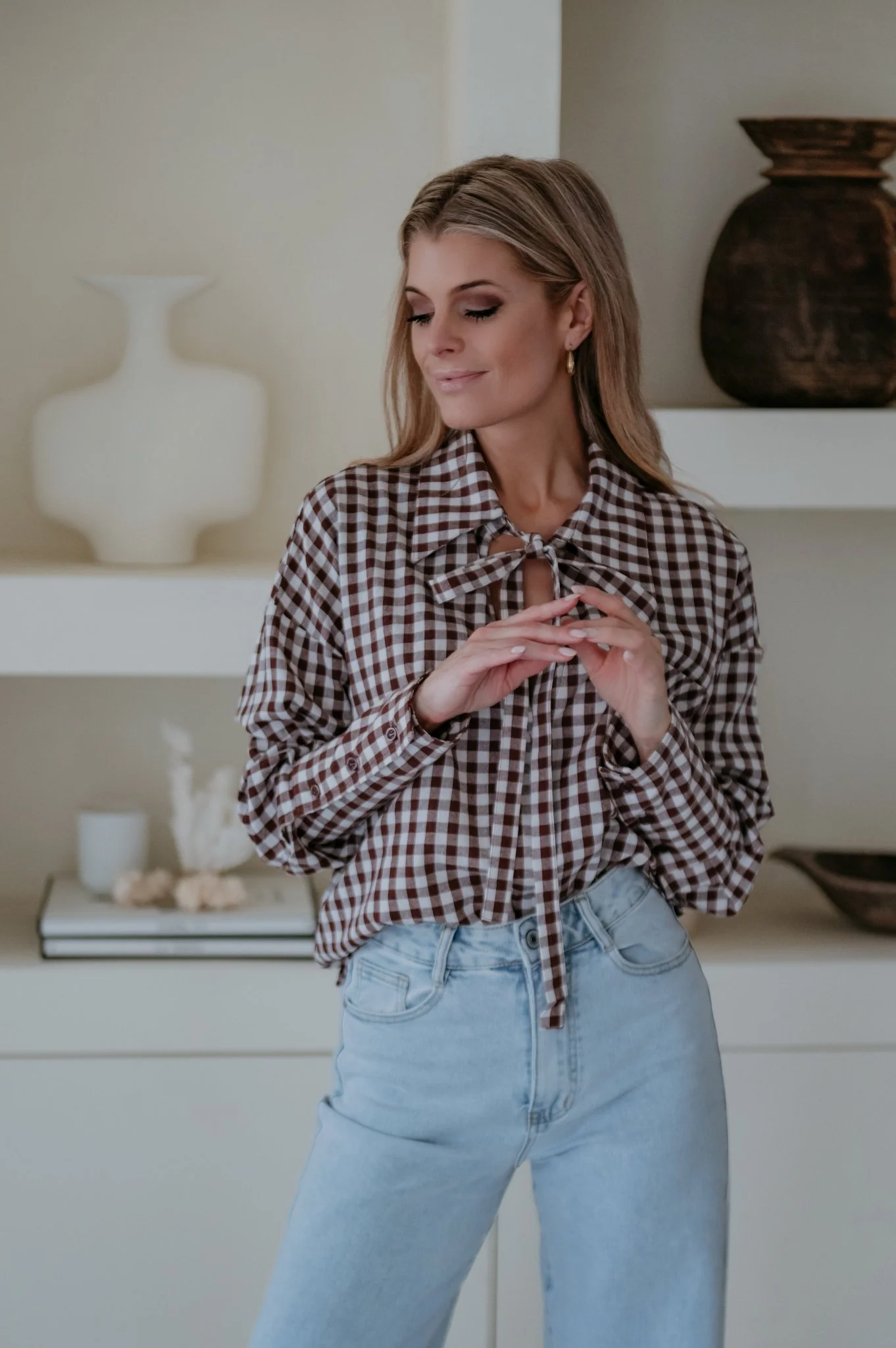 Saduri blouse I Brown - Image 2