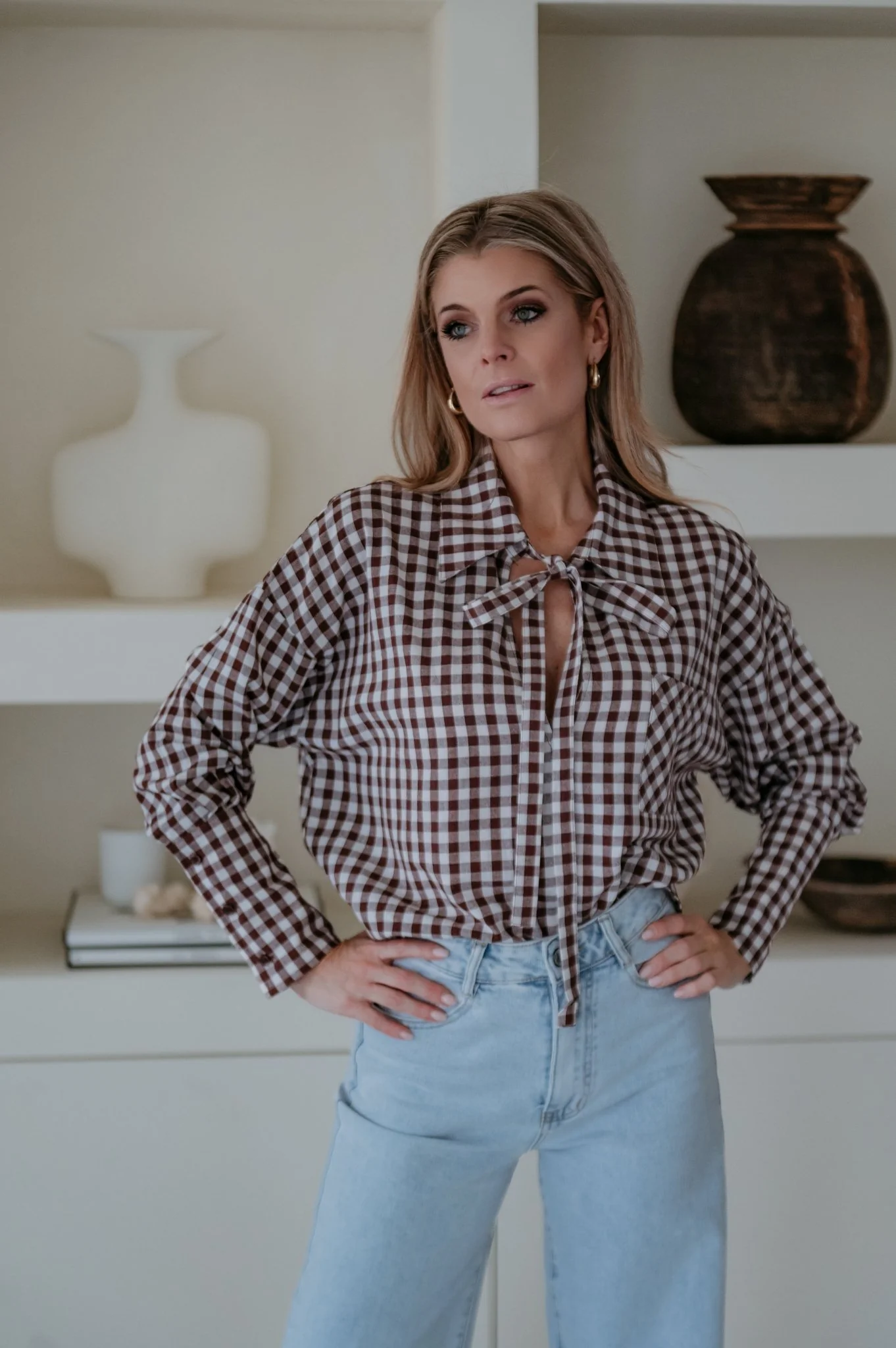 Saduri blouse I Brown - Image 3