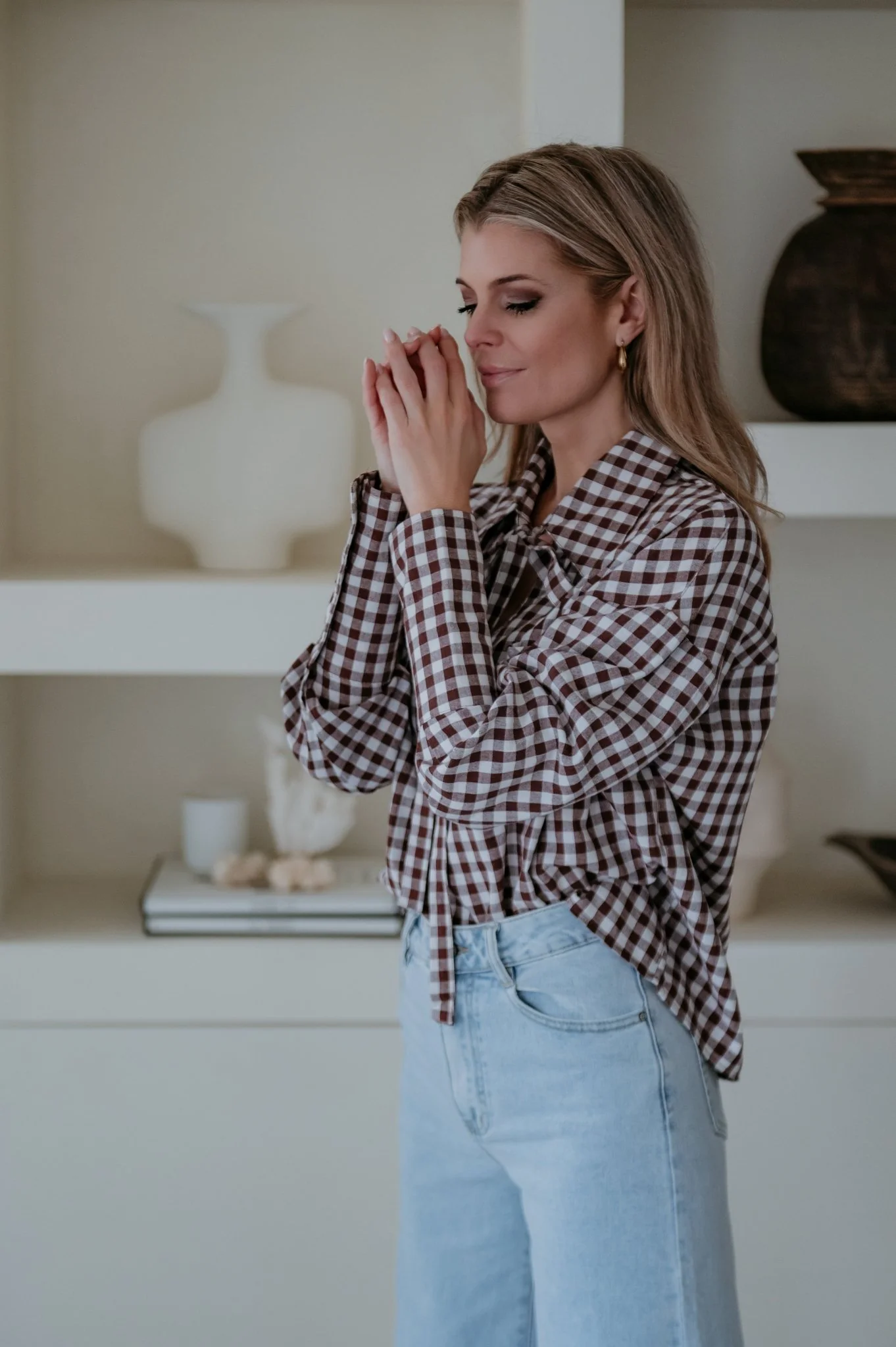 Saduri blouse I Brown - Image 4