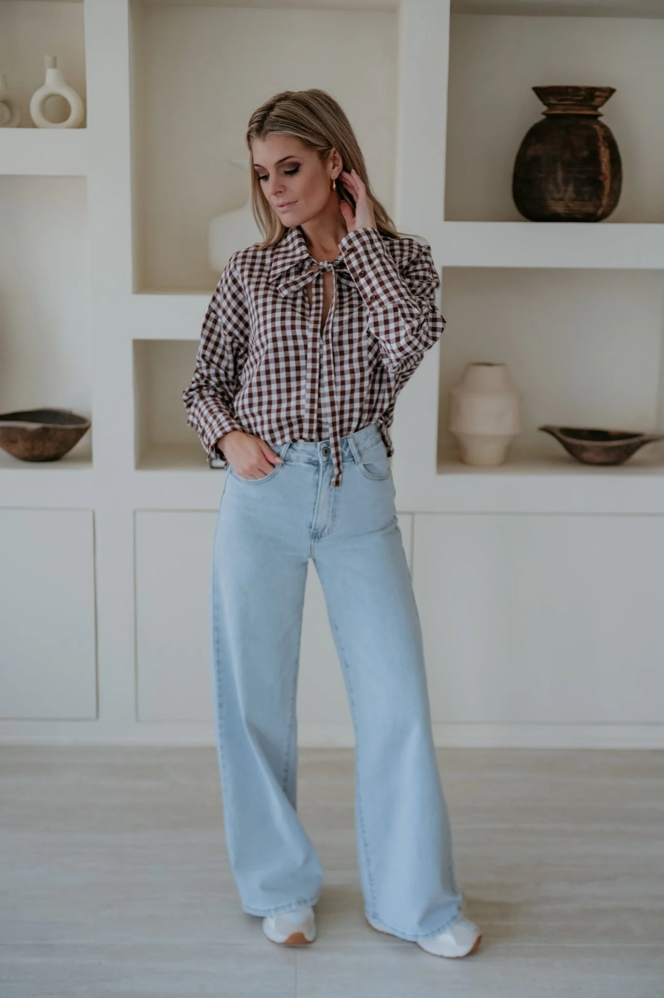 Saduri blouse I Brown - Image 9