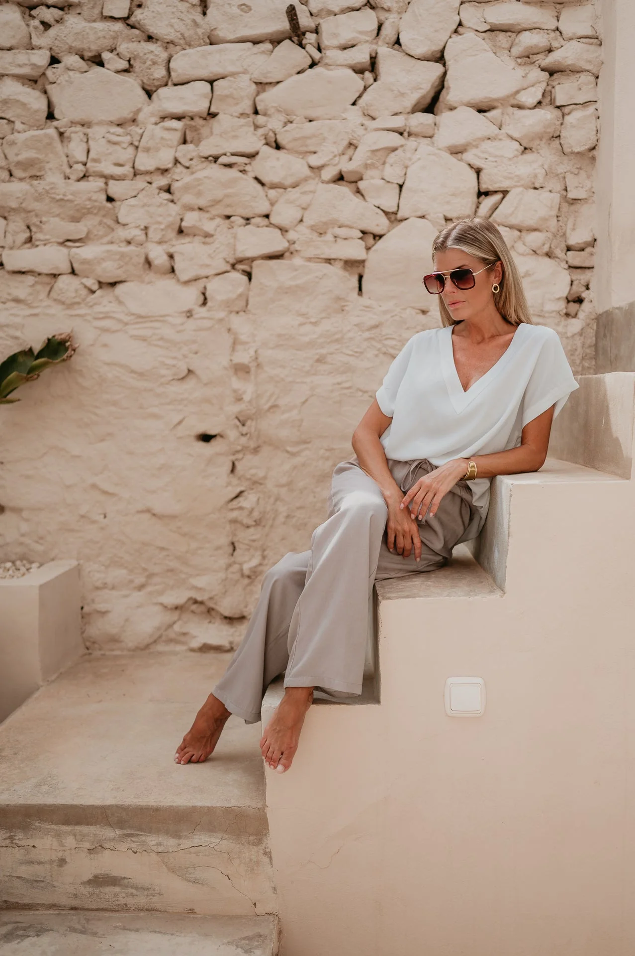 Segue trousers I Beige - Image 11