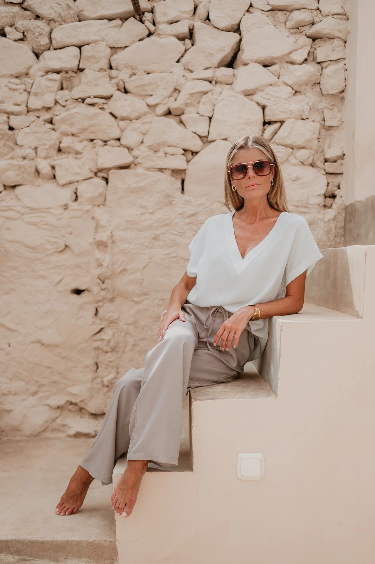 Segue trousers I Beige - Image 14