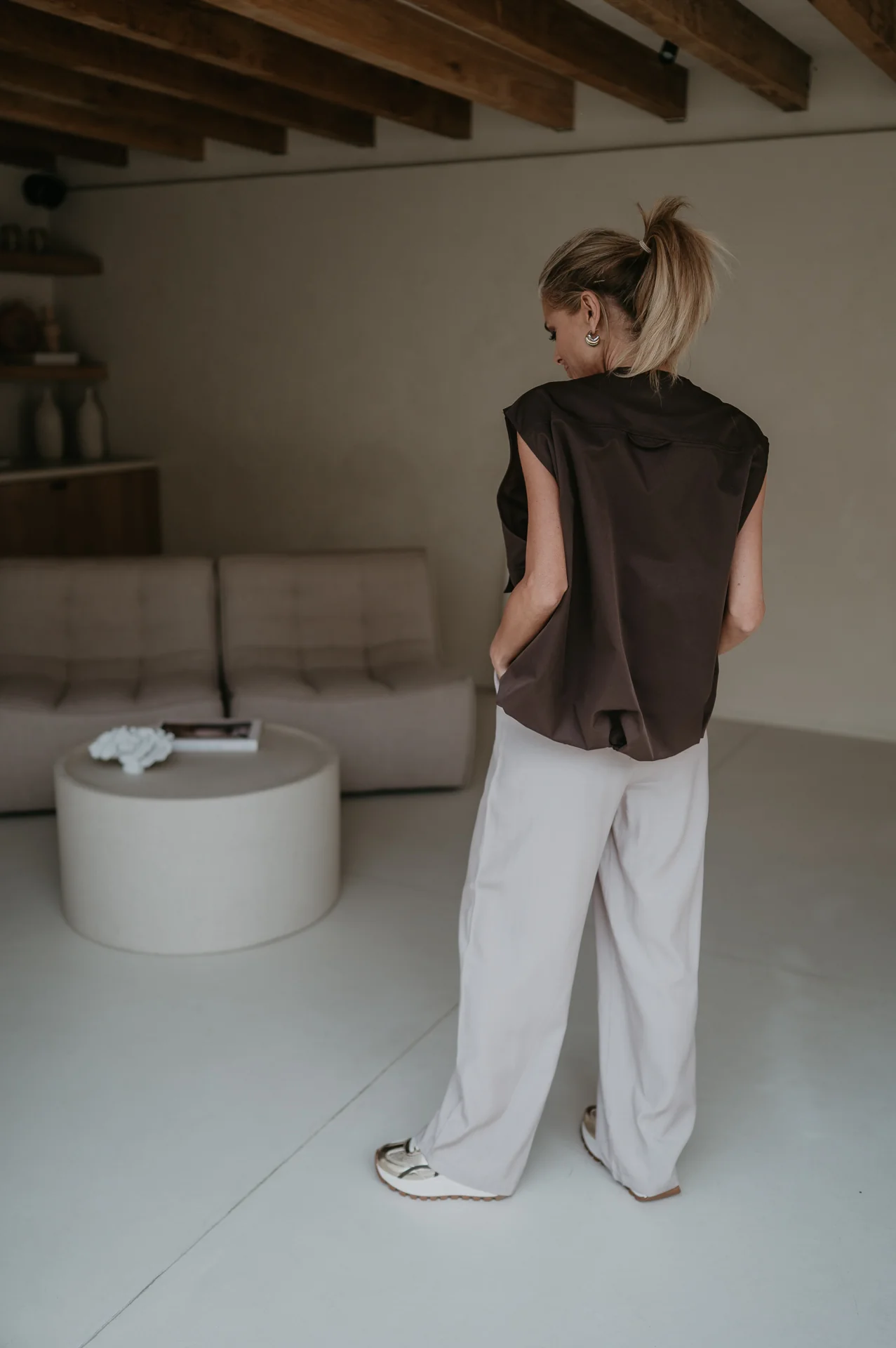 Segue trousers I Beige - Image 2