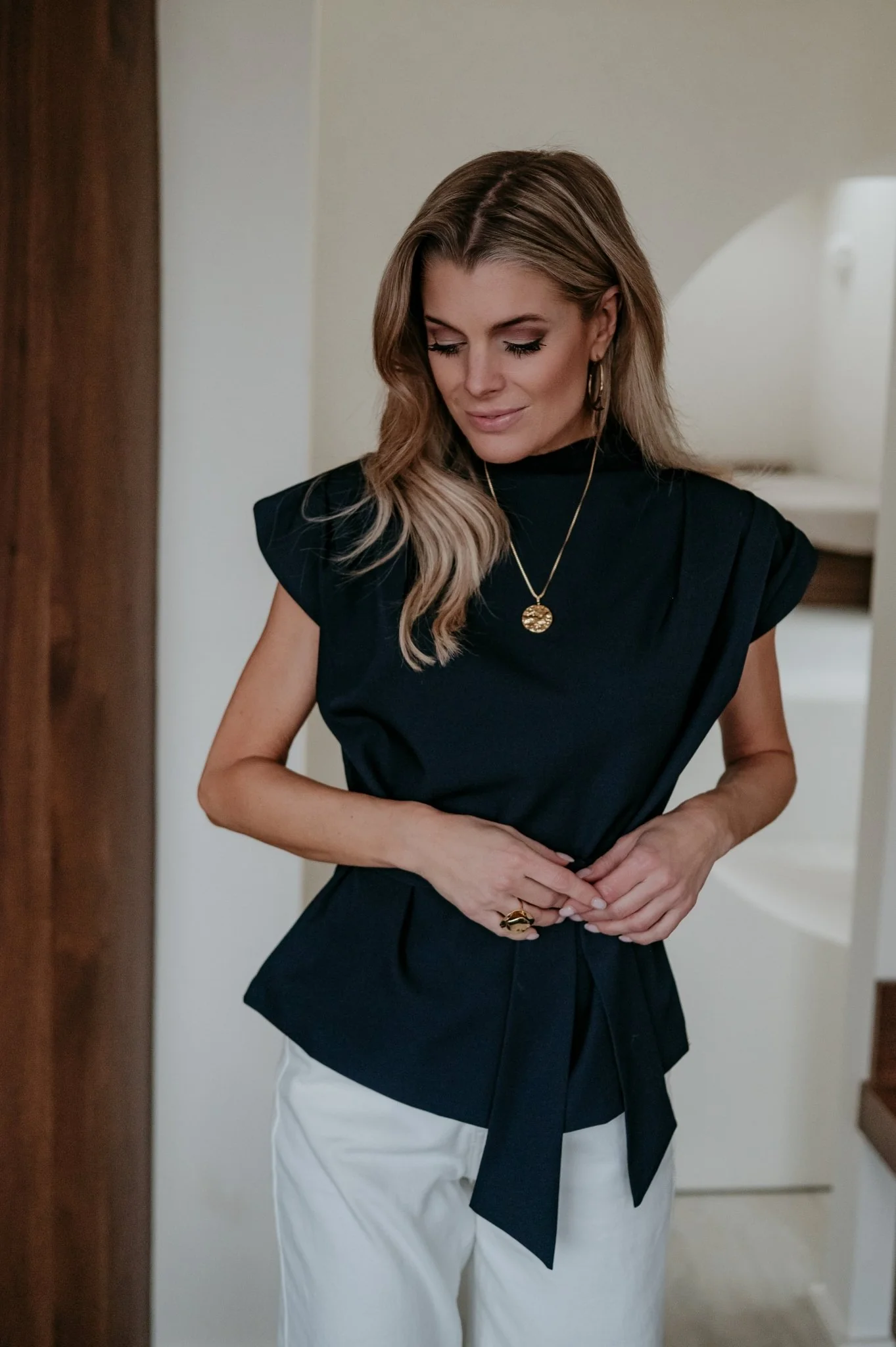 Selta top I Navy Blue