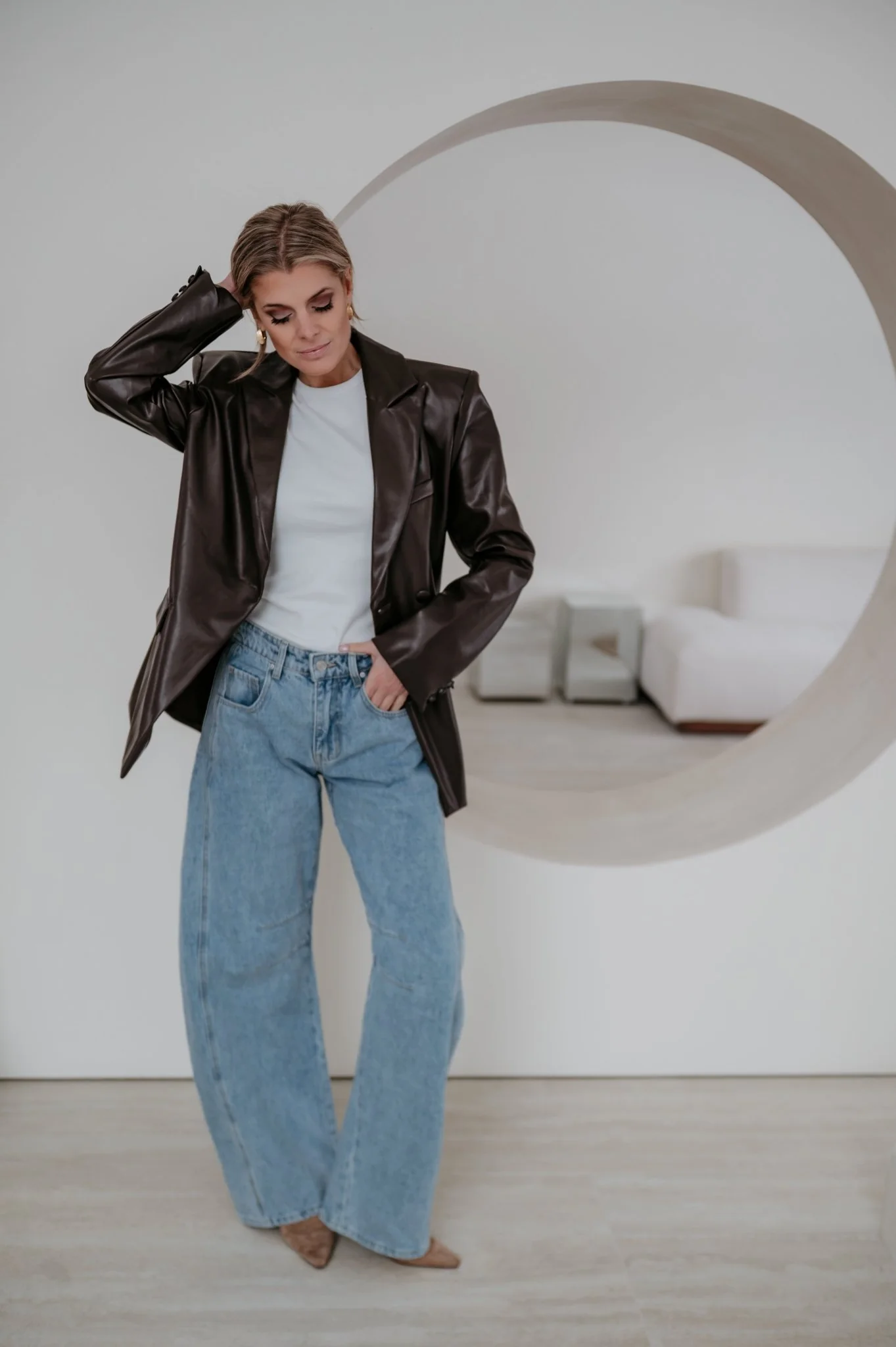 Sieno blazer I Chocolate Brown - Image 10
