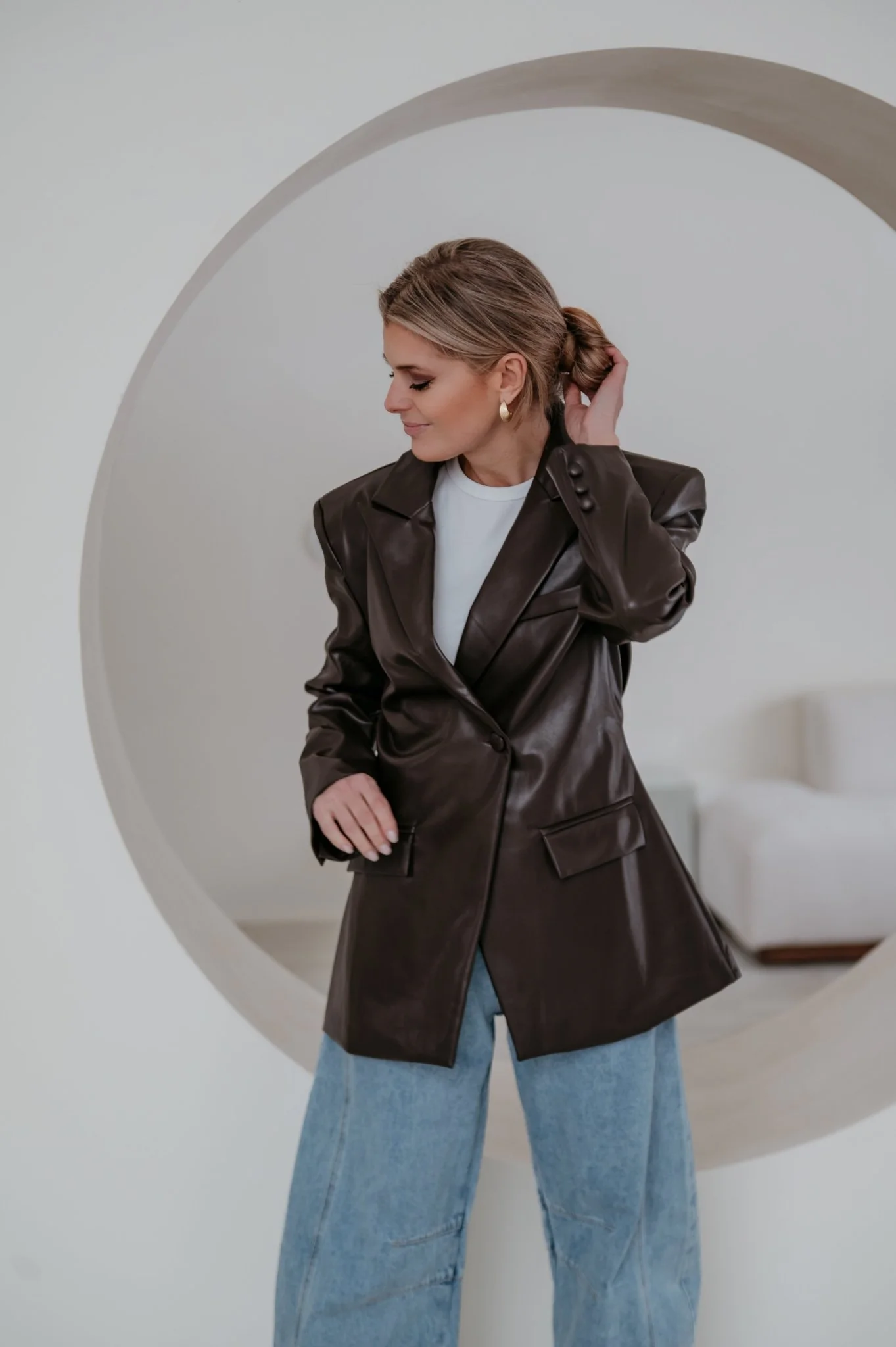Sieno blazer I Chocolate Brown - Image 11