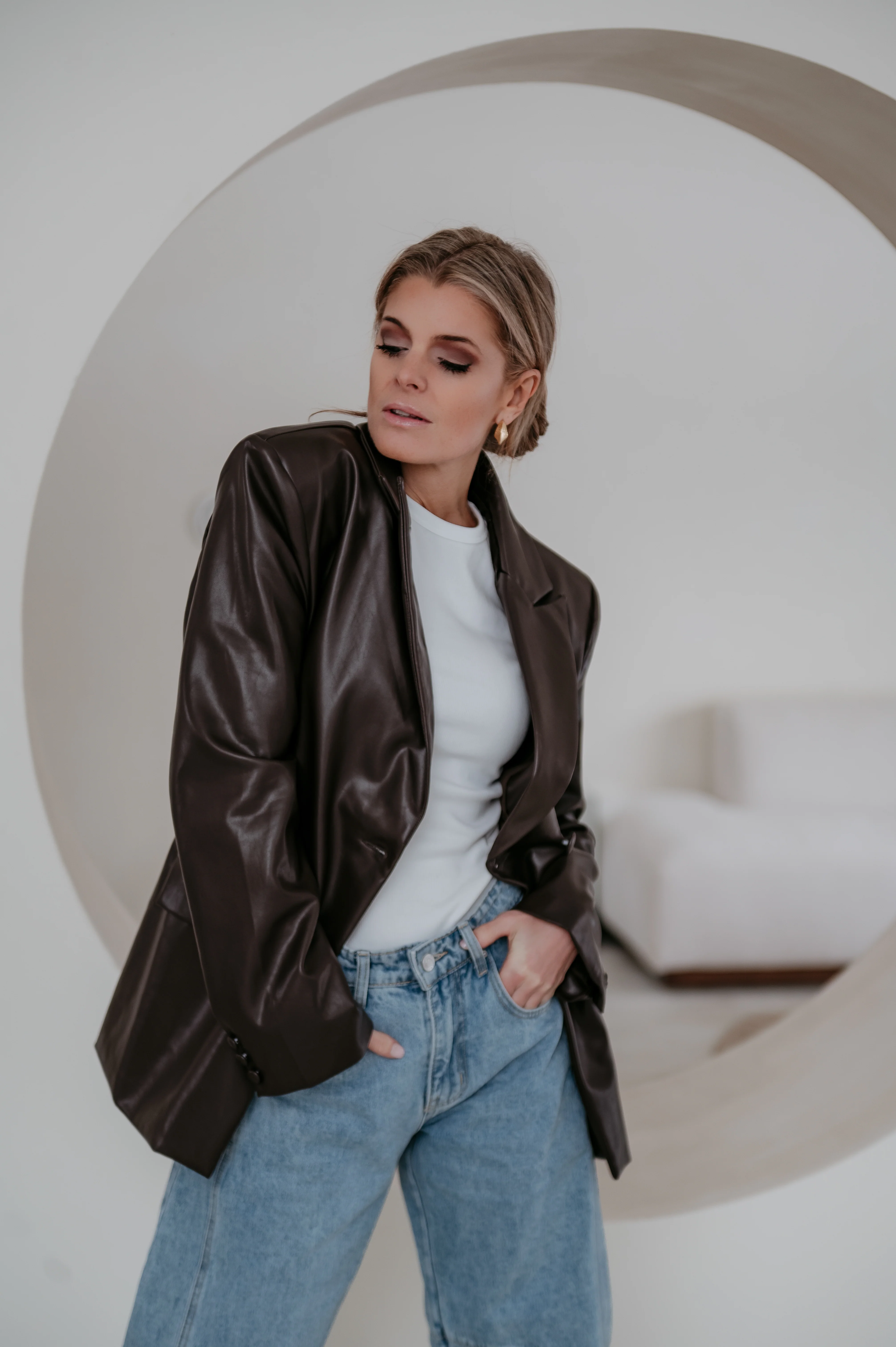 Sieno blazer I Chocolate Brown - Image 15