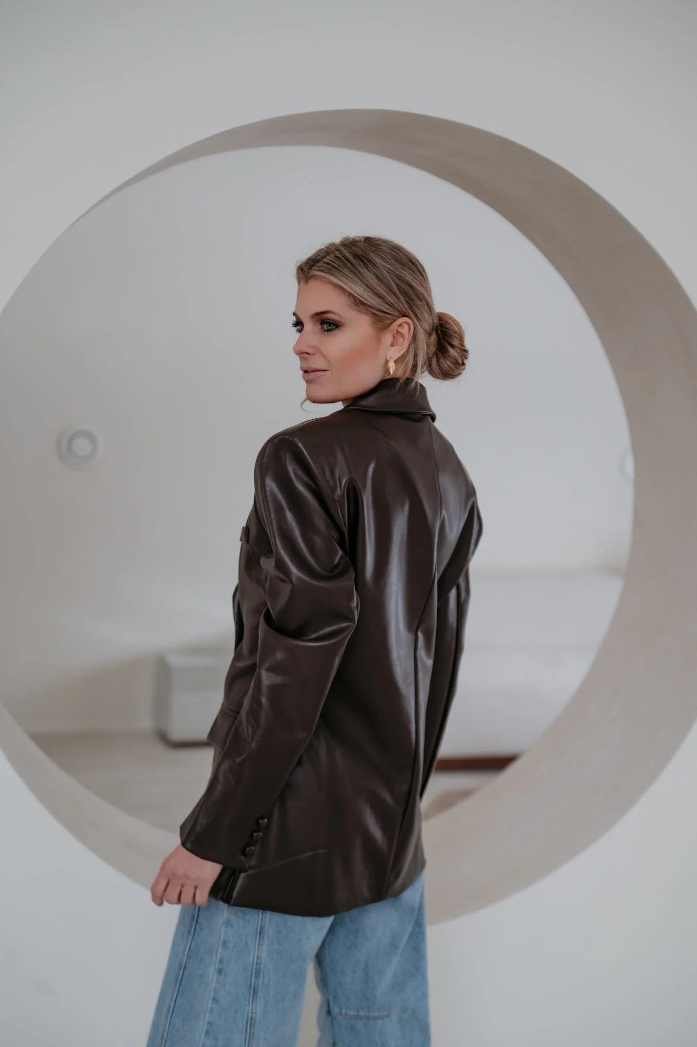 Sieno blazer I Chocolate Brown - Image 17