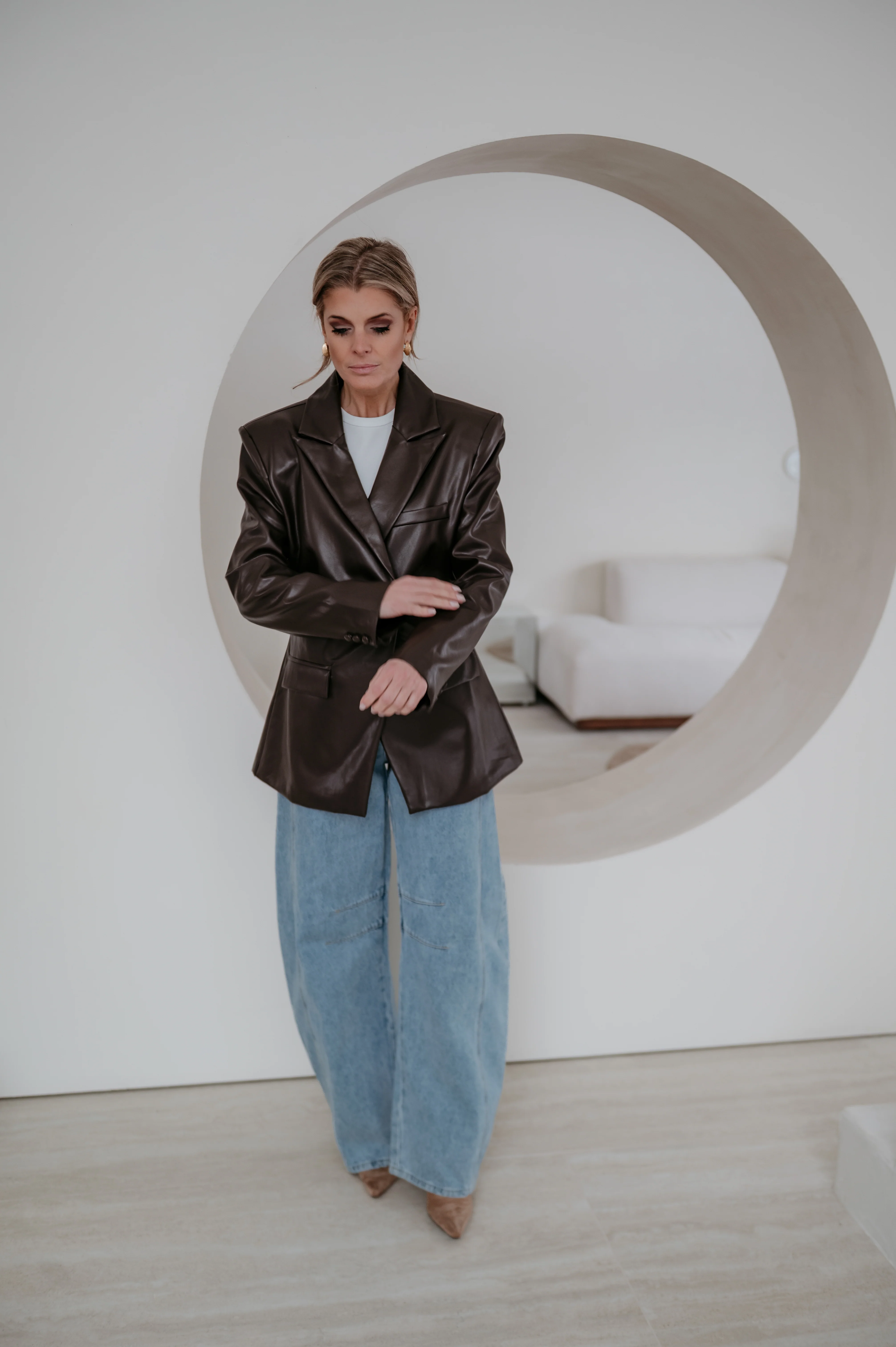 Sieno blazer I Chocolate Brown - Image 18