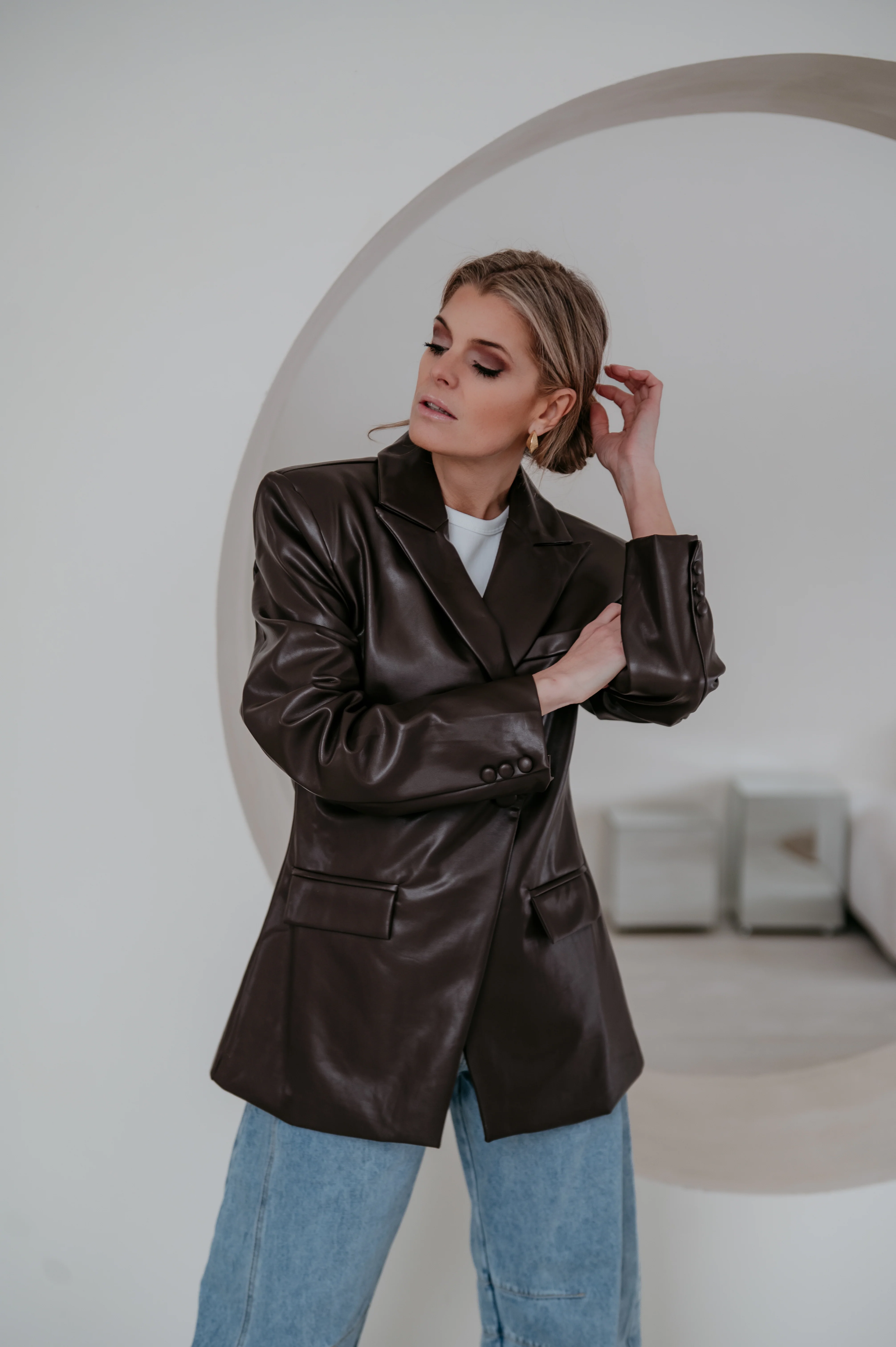 Sieno blazer I Chocolate Brown - Image 5