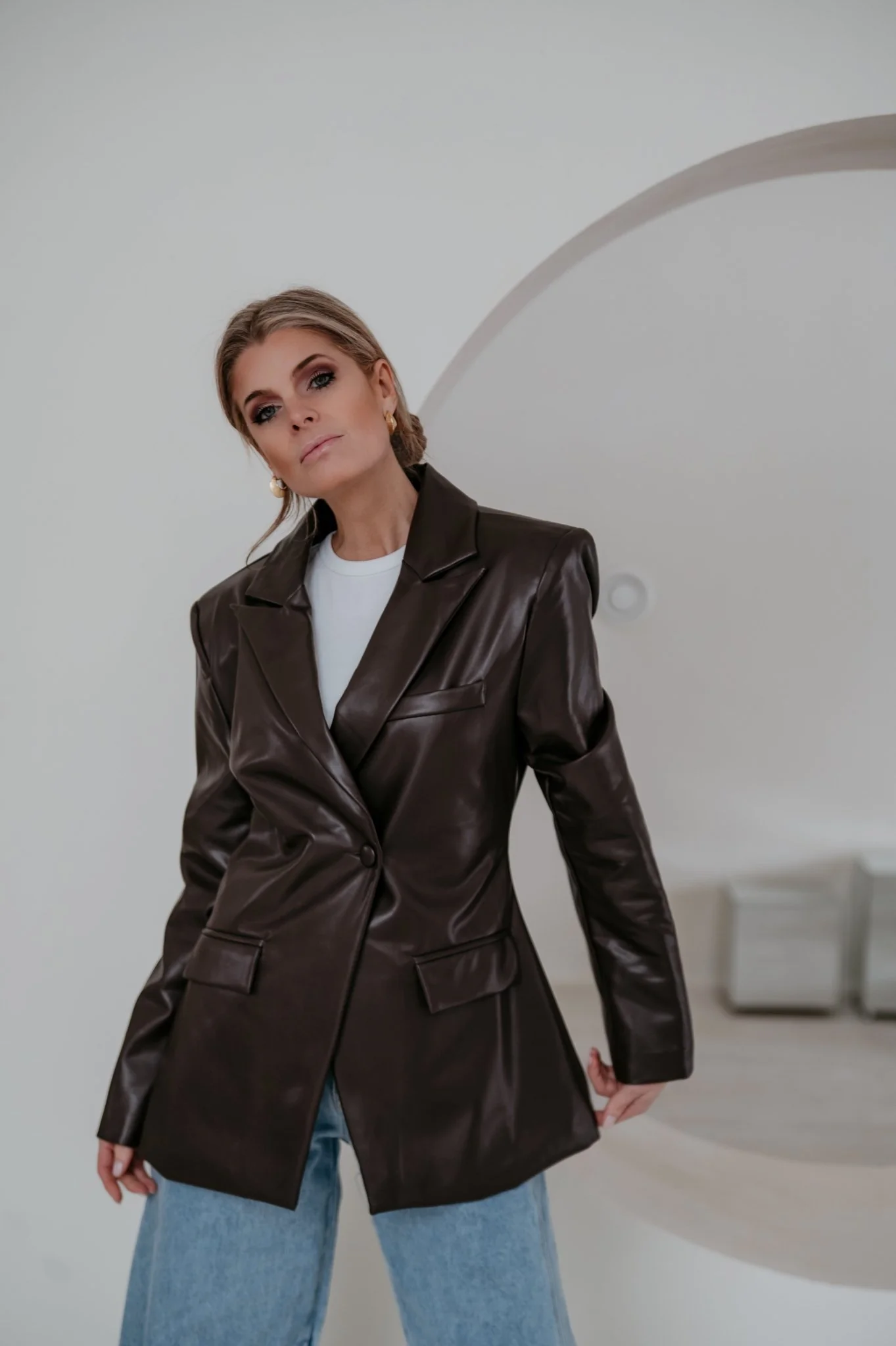 Sieno blazer I Chocolate Brown - Image 7