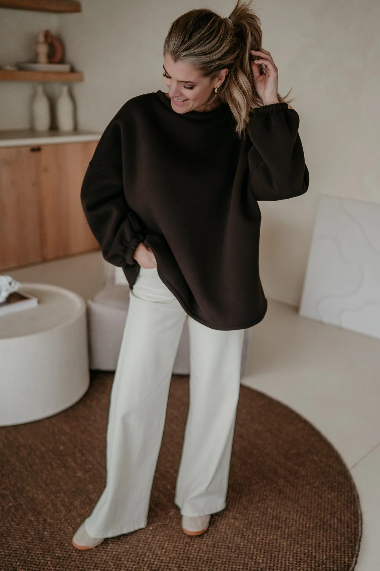Solido sweater 'HELDIN' I Brown - Image 2