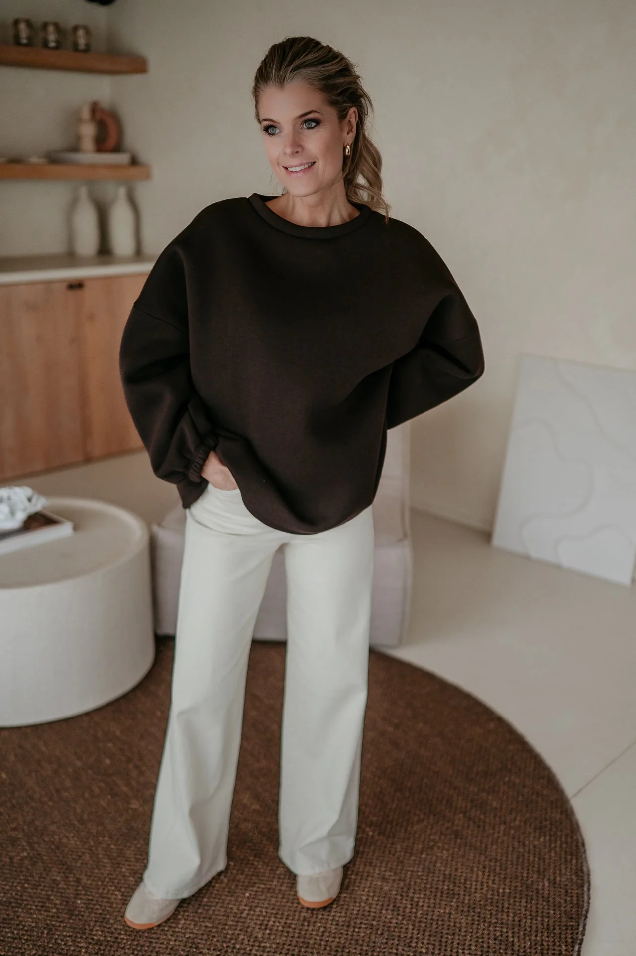 Solido sweater 'HELDIN' I Brown - Image 3