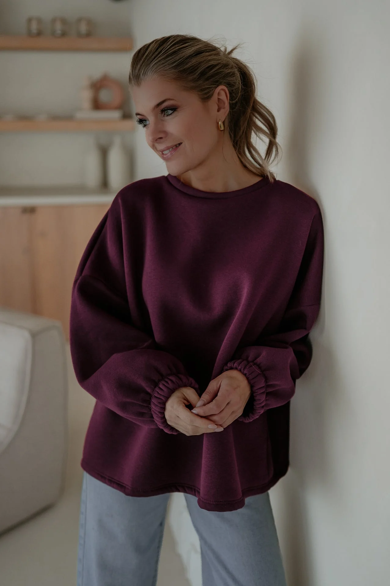 Solido sweater 'HELDIN' I Burgundy - Image 3