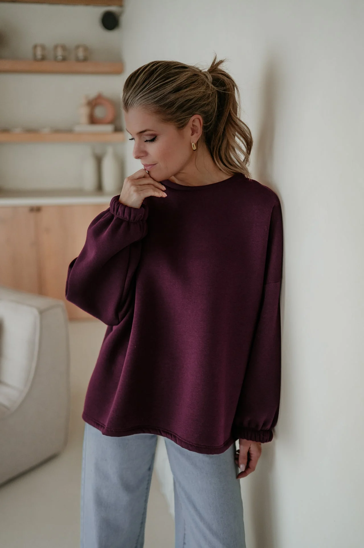 Solido sweater 'HELDIN' I Burgundy - Image 4