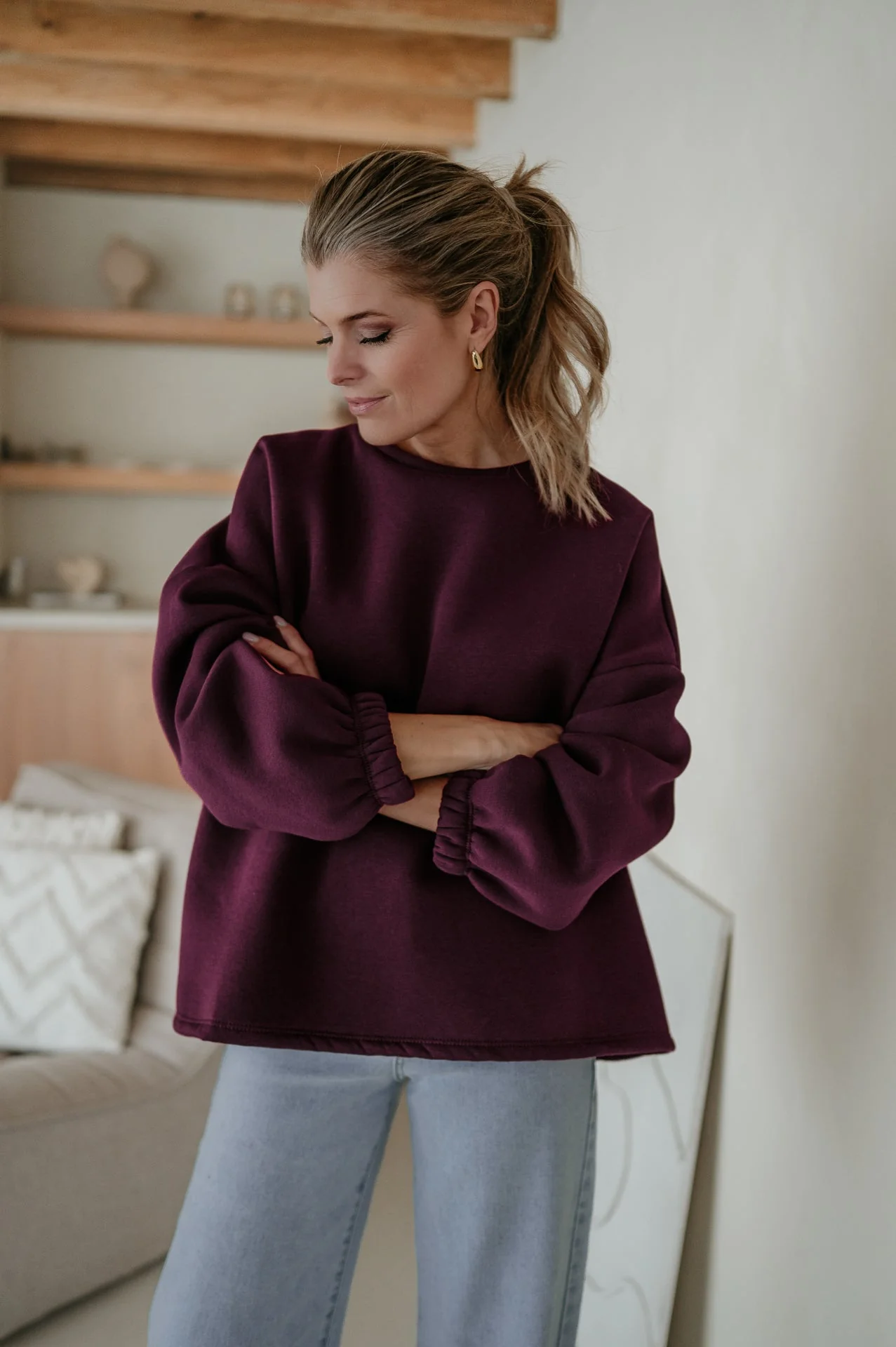 Solido sweater 'HELDIN' I Burgundy - Image 8