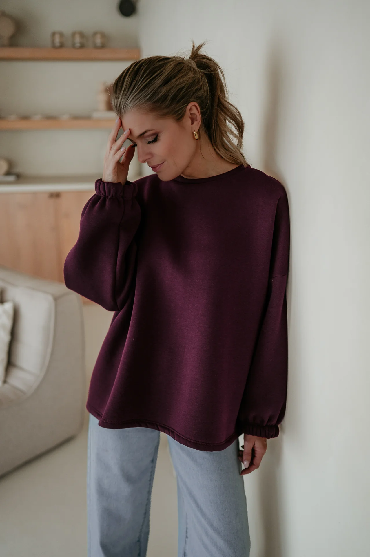 Solido sweater 'HELDIN' I Burgundy - Image 9