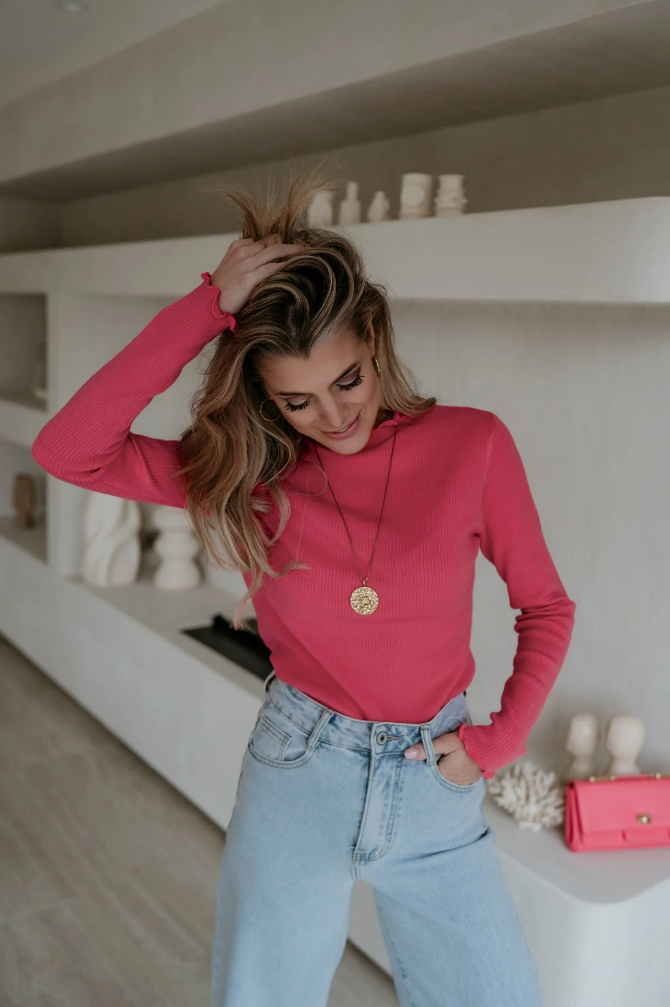 Stretto longsleeve I Coral - Image 2