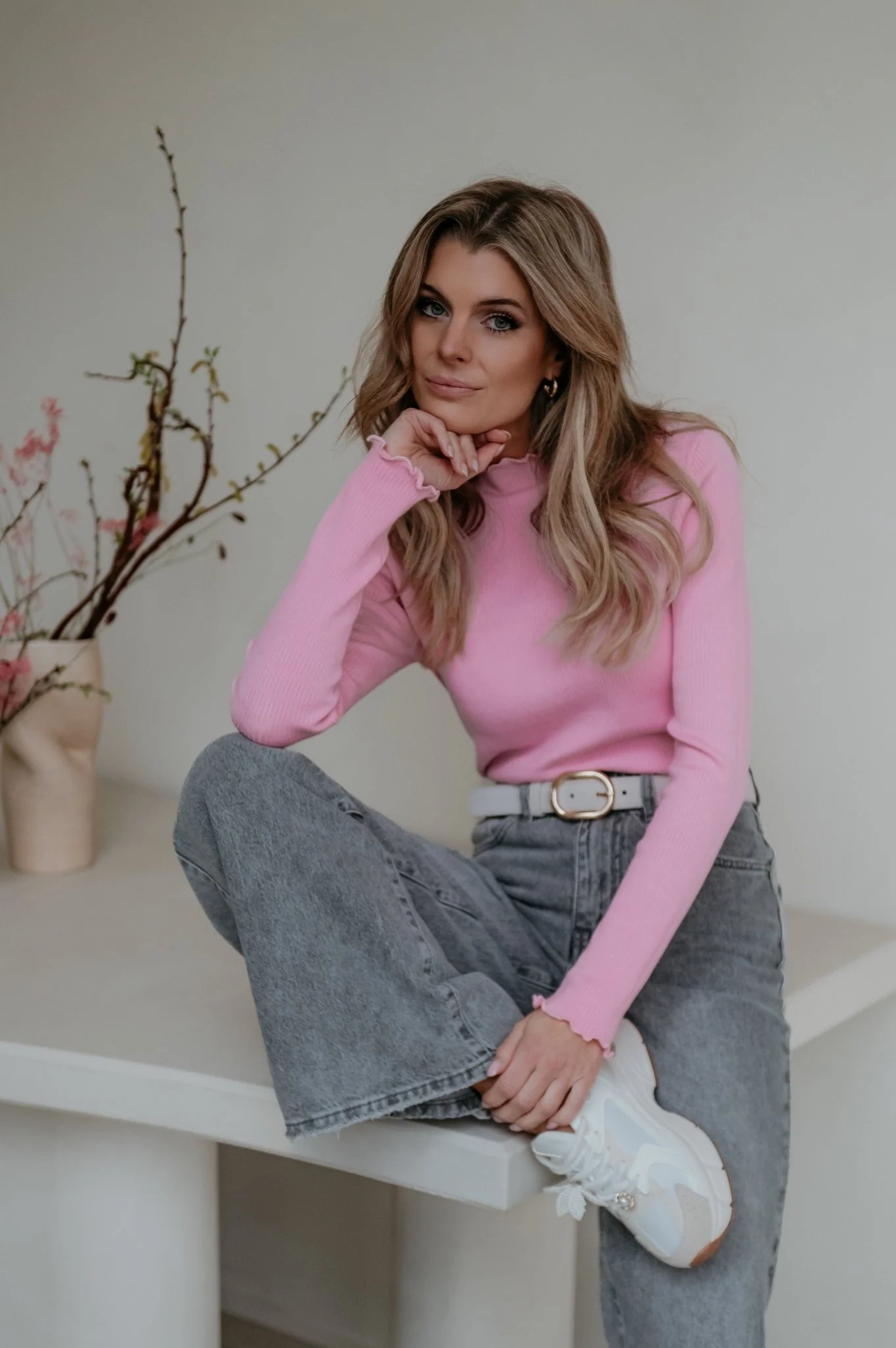 Stretto longsleeve I Powder Rose