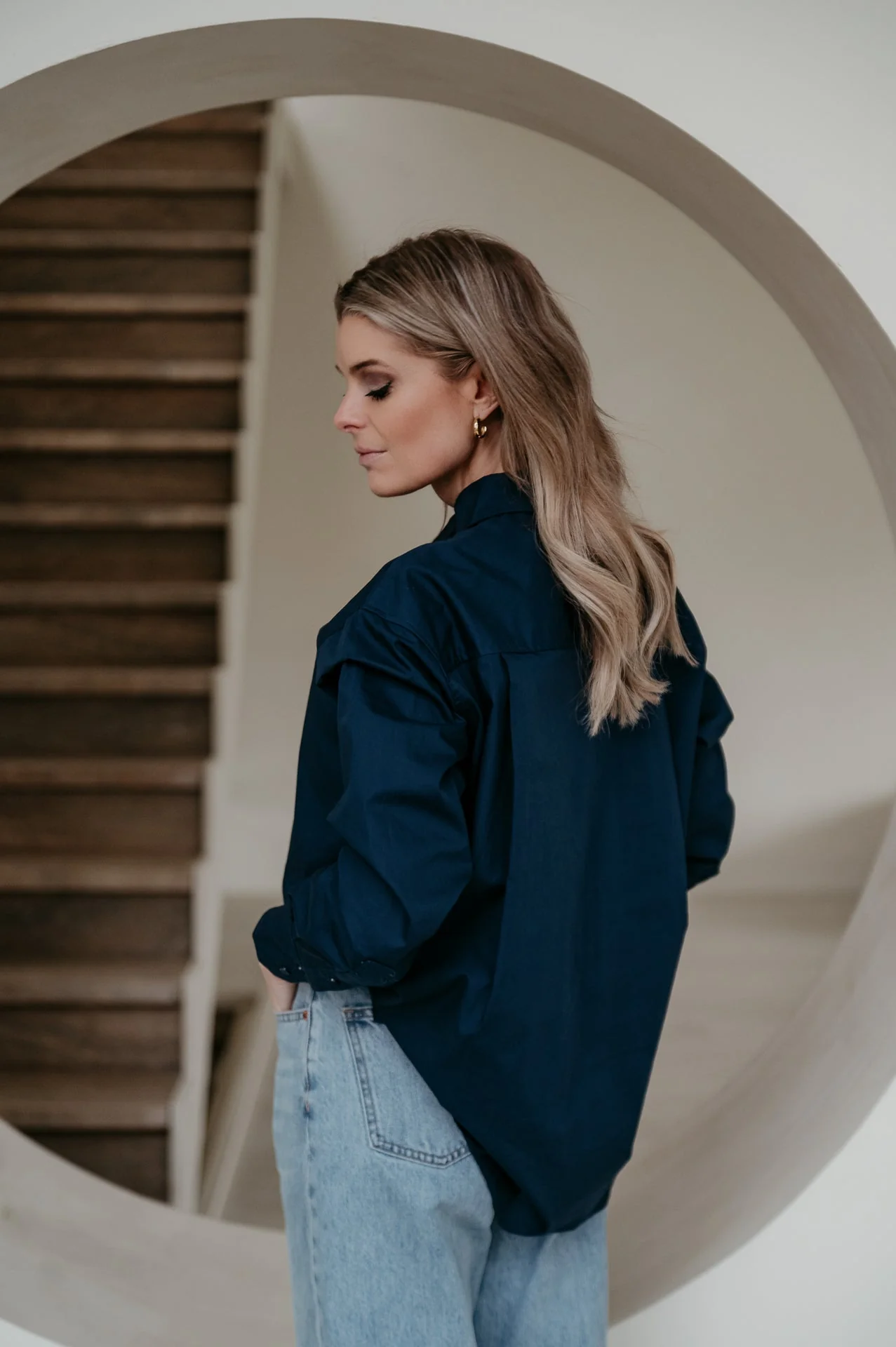 Credine shirt I Navy Blue - Image 7
