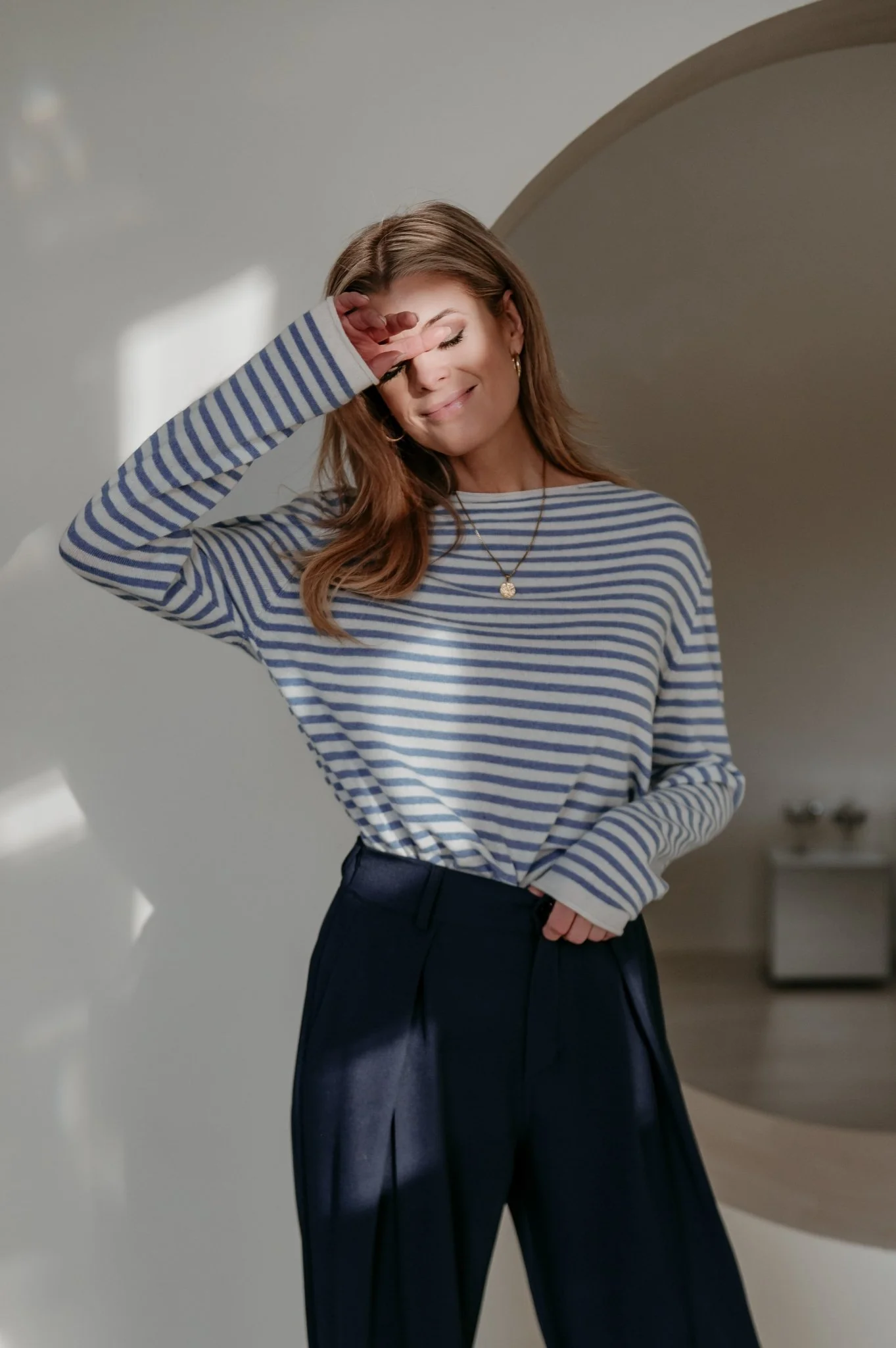 Tigre top I Striped Light Blue - Image 10