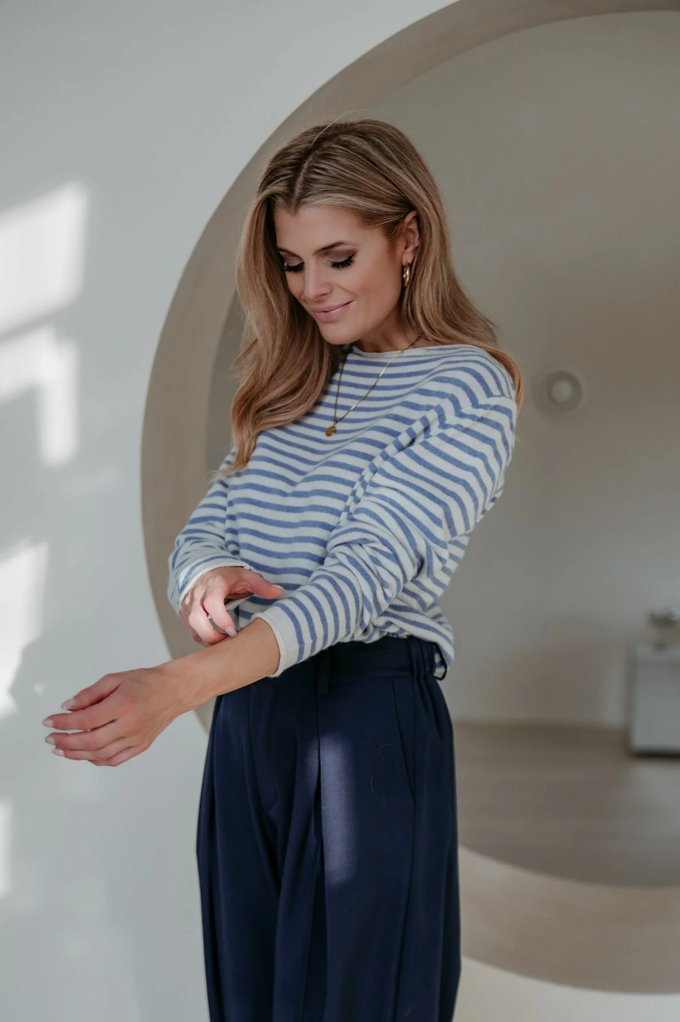Tigre top I Striped Light Blue - Image 2