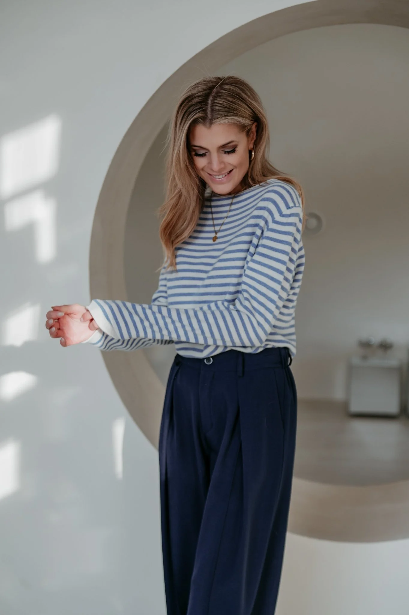 Tigre top I Striped Light Blue - Image 3