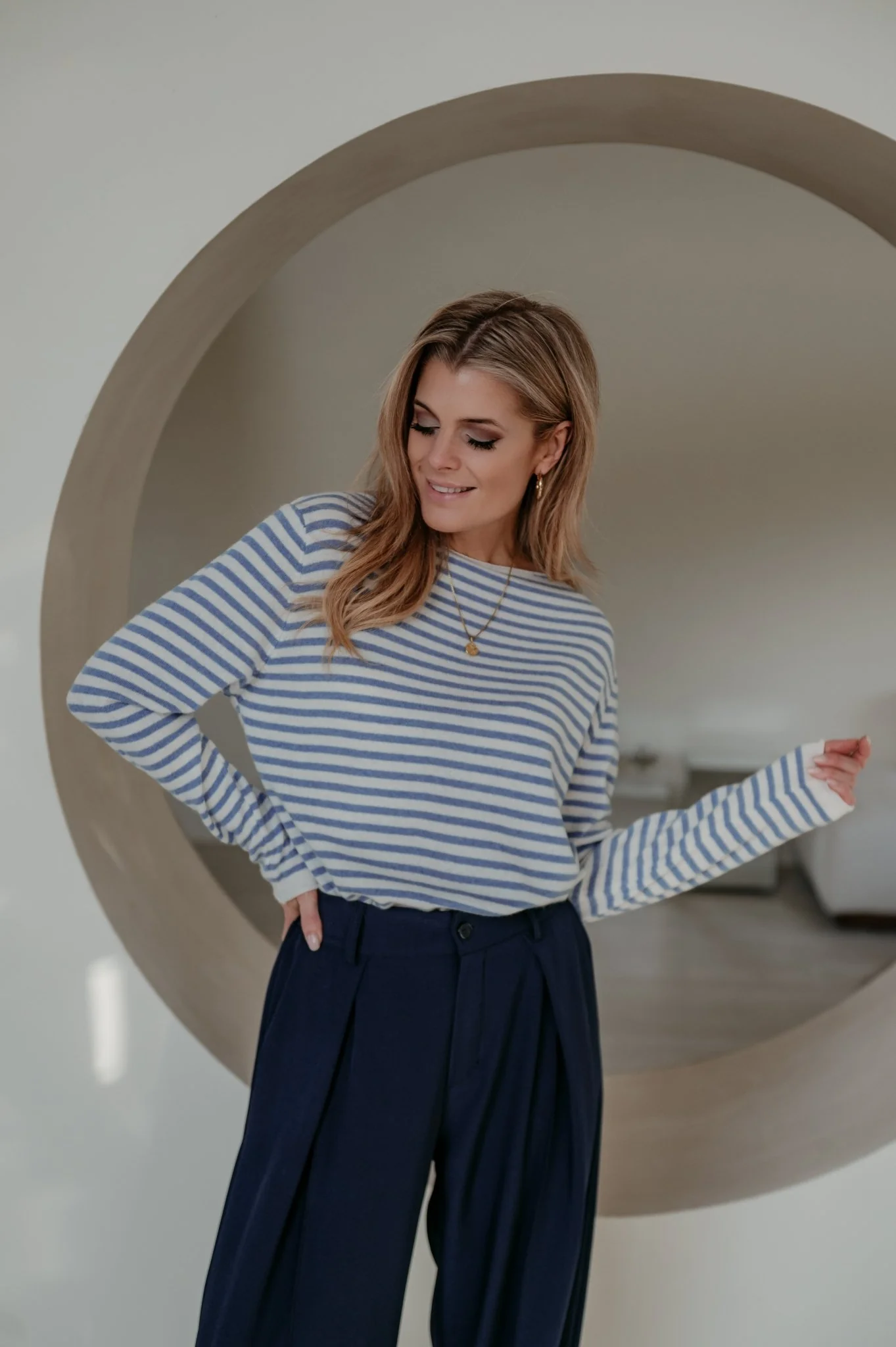 Tigre top I Striped Light Blue - Image 4