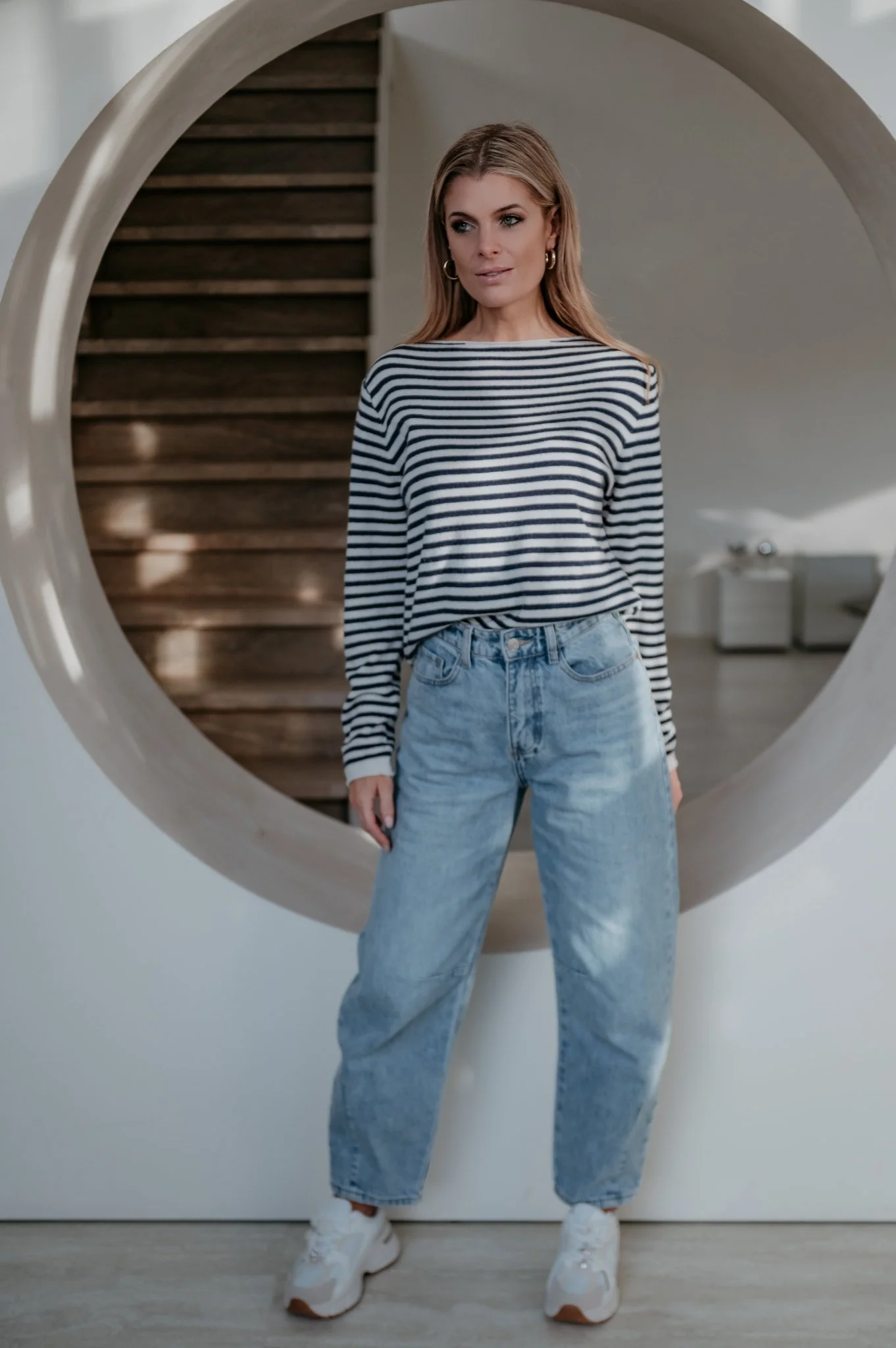 Tigre top I Striped Navy Blue - Image 5