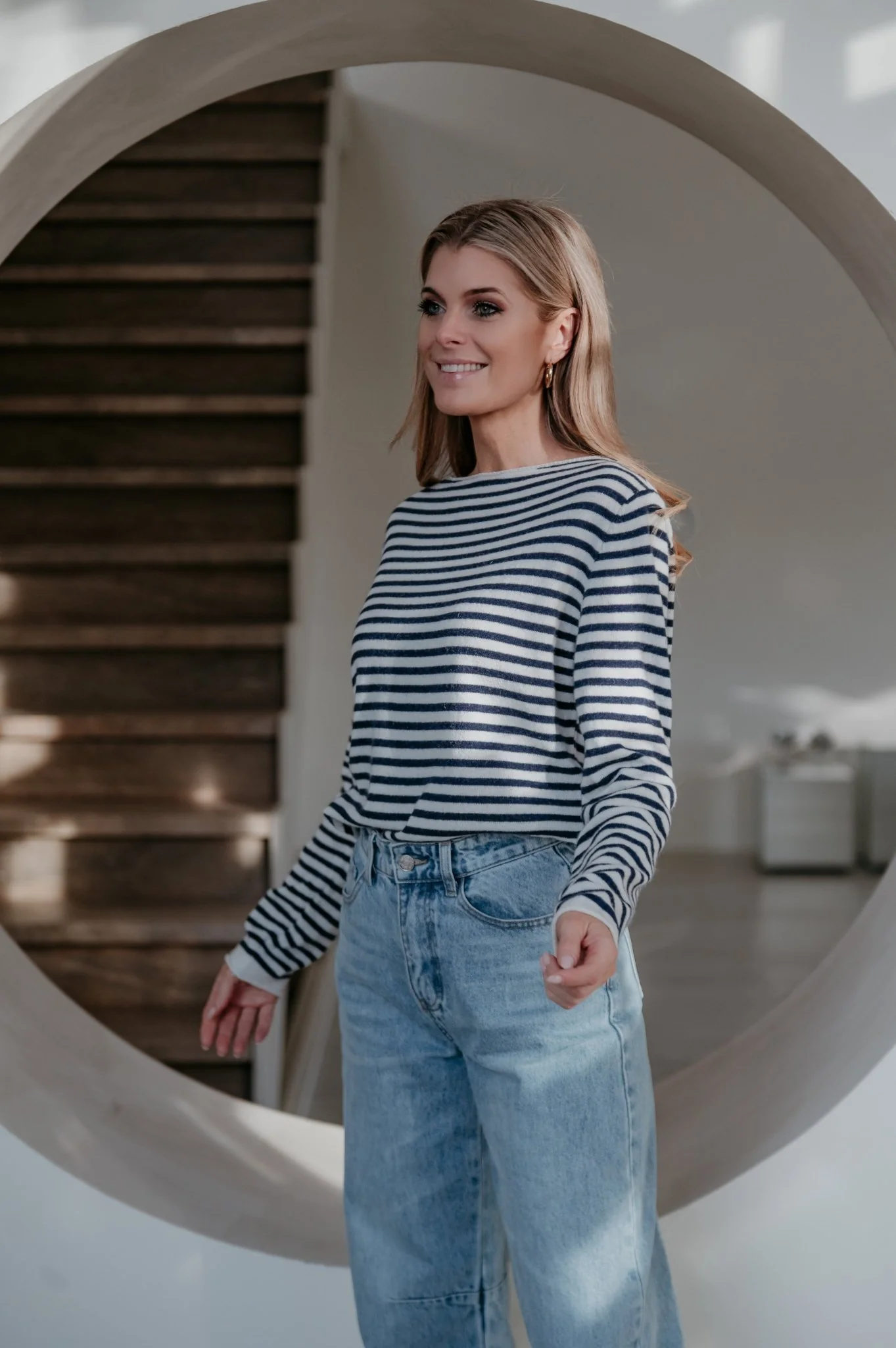 Tigre top I Striped Navy Blue - Image 6