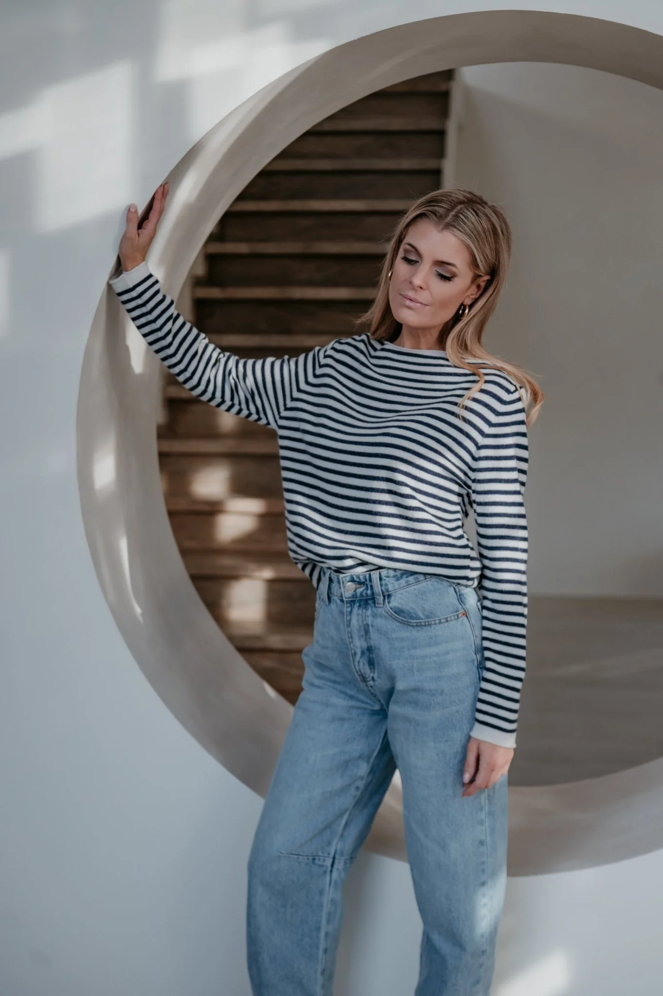 Tigre top I Striped Navy Blue - Image 7