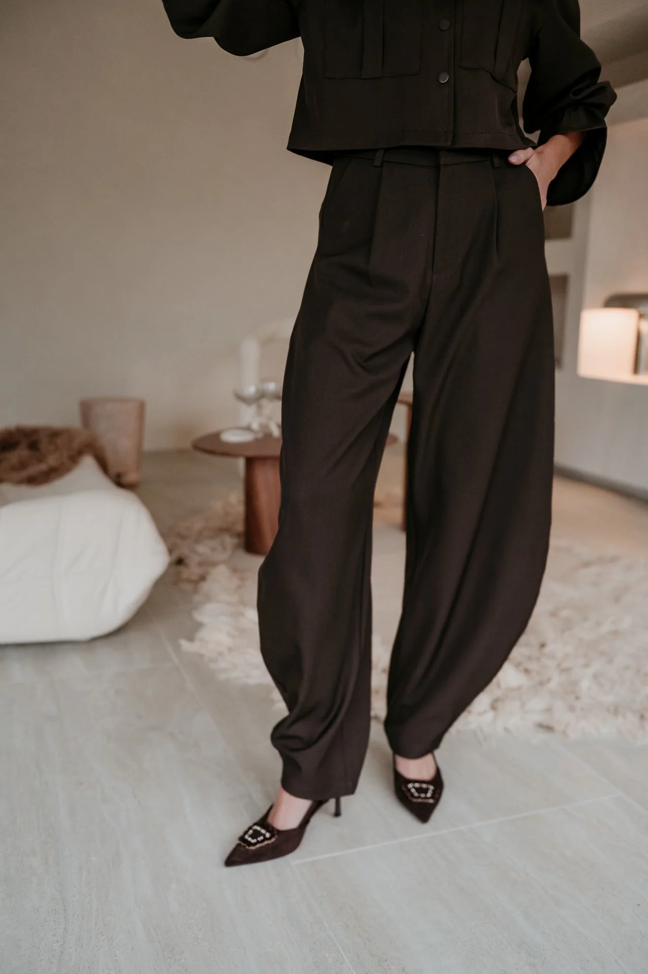 Topero trousers I Chocolate Brown - Image 6