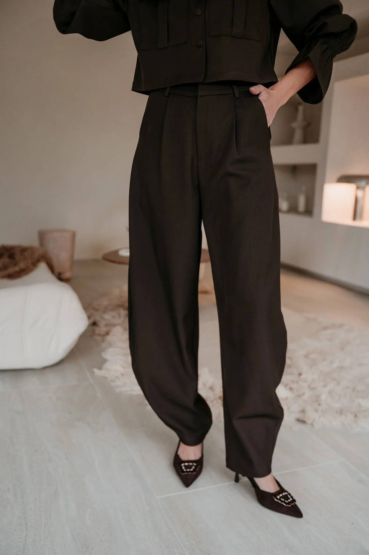 Topero trousers I Chocolate Brown - Image 8