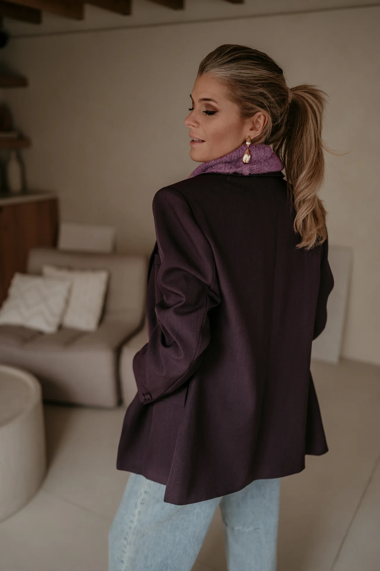 Torpore blazer I Aubergine - Image 10
