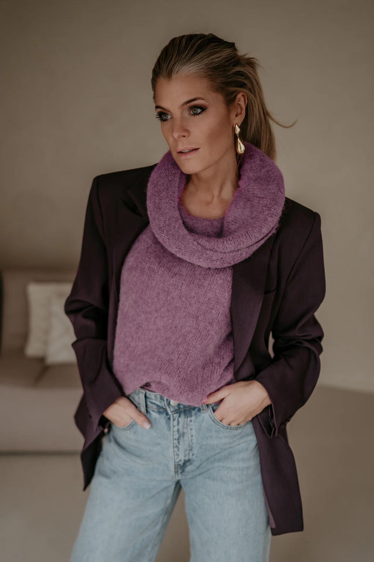 Torpore blazer I Aubergine - Image 12