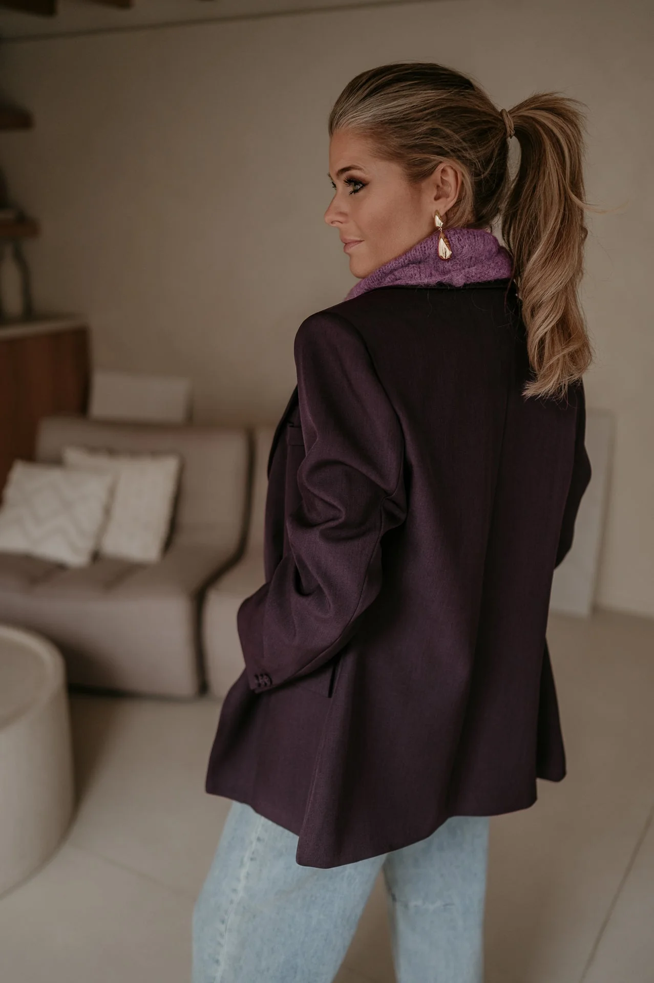Torpore blazer I Aubergine - Image 13