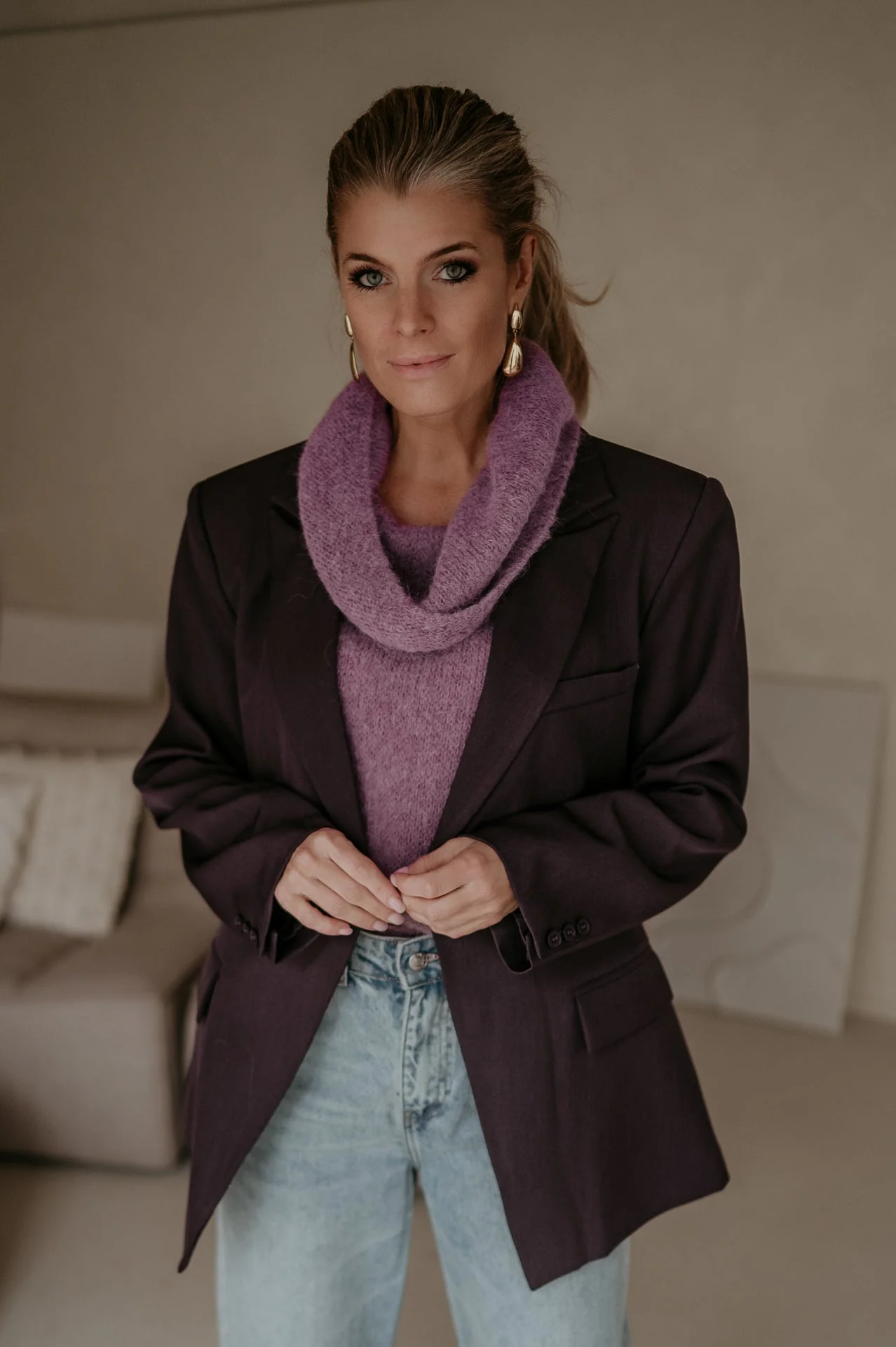 Torpore blazer I Aubergine - Image 14