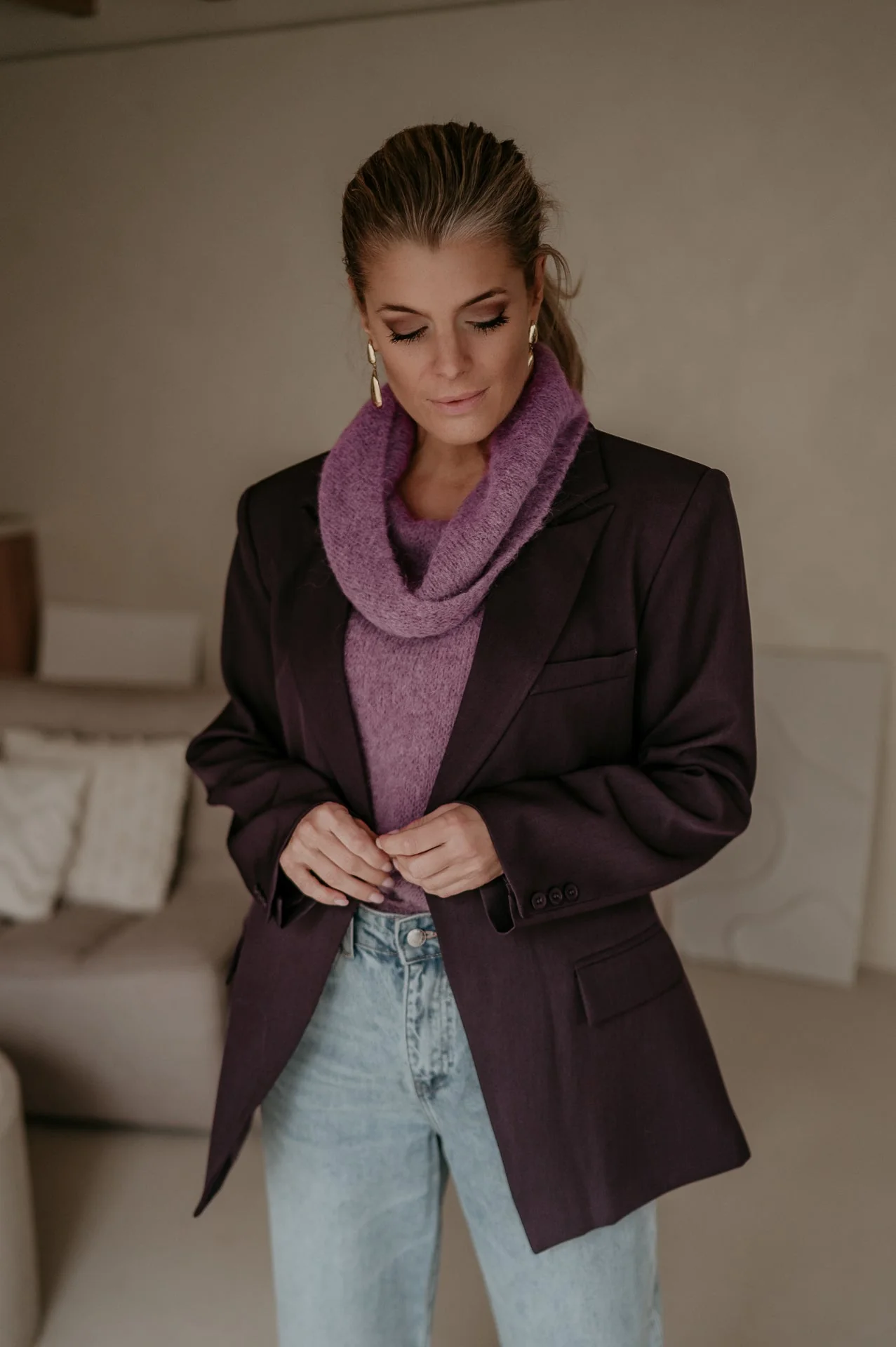Torpore blazer I Aubergine - Image 15