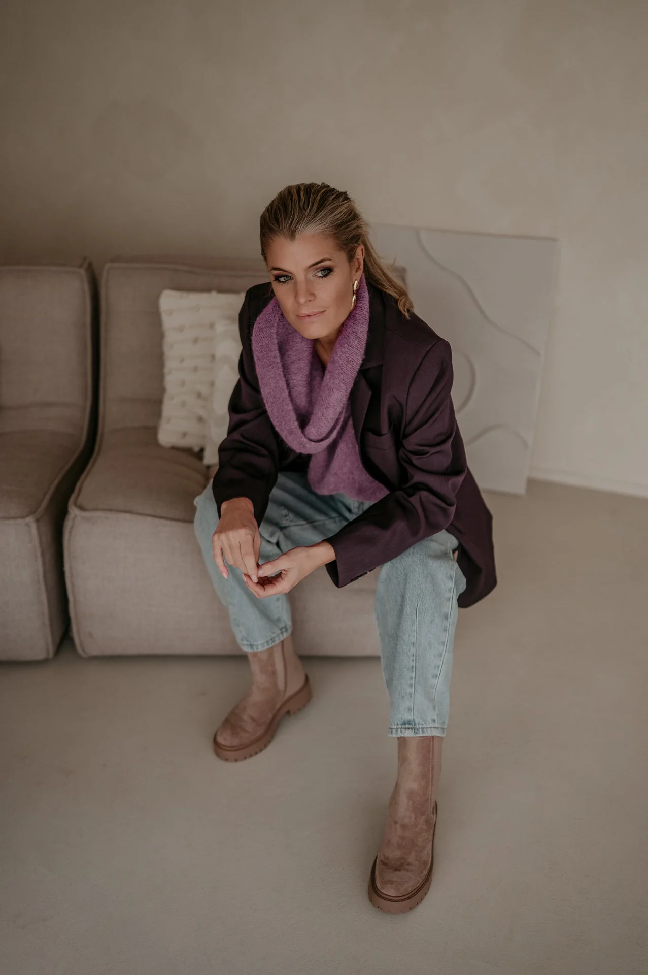 Torpore blazer I Aubergine - Image 17