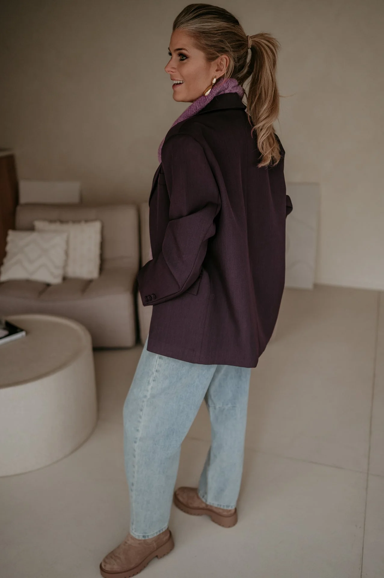 Torpore blazer I Aubergine - Image 18